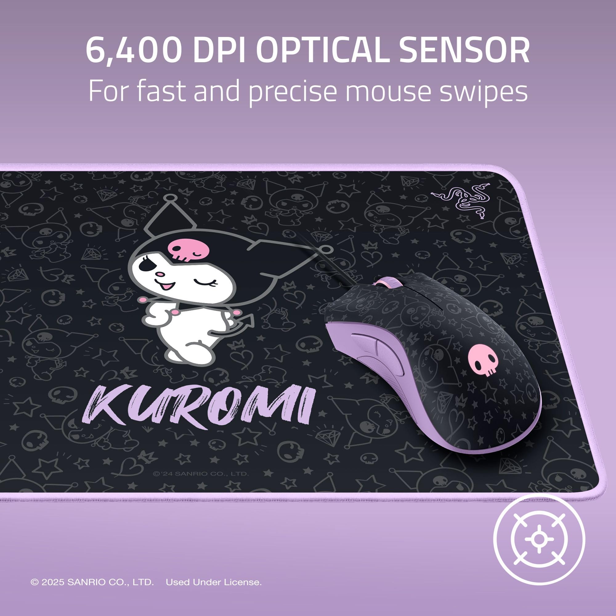 razer-deathadder-essential-kuromi-edition-wired-gaming-mouse image 3
