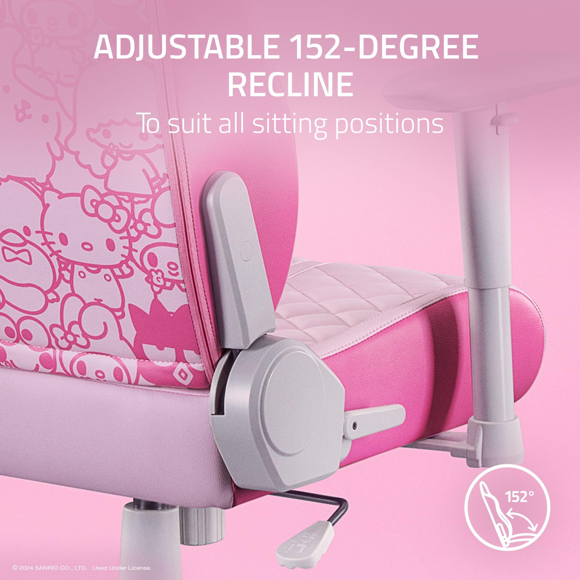 razer-enki-x-essential-gaming-chair-hello-kitty-friends-edition-all-day-comfort- image 7