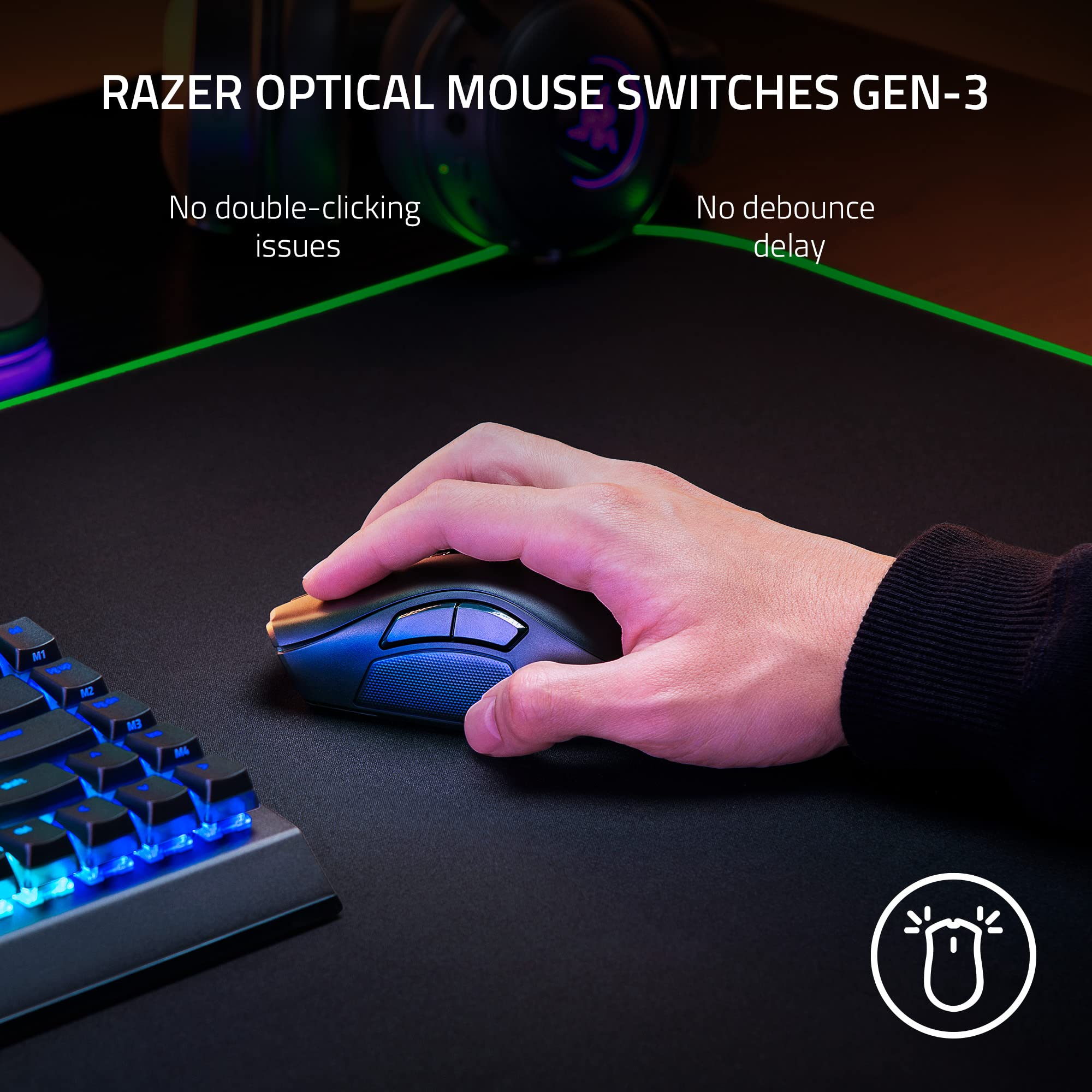 razer-naga-v2-pro-wireless-mmo-gaming-mouse-with-3-swappable-side-plates-30k-dpi image 4