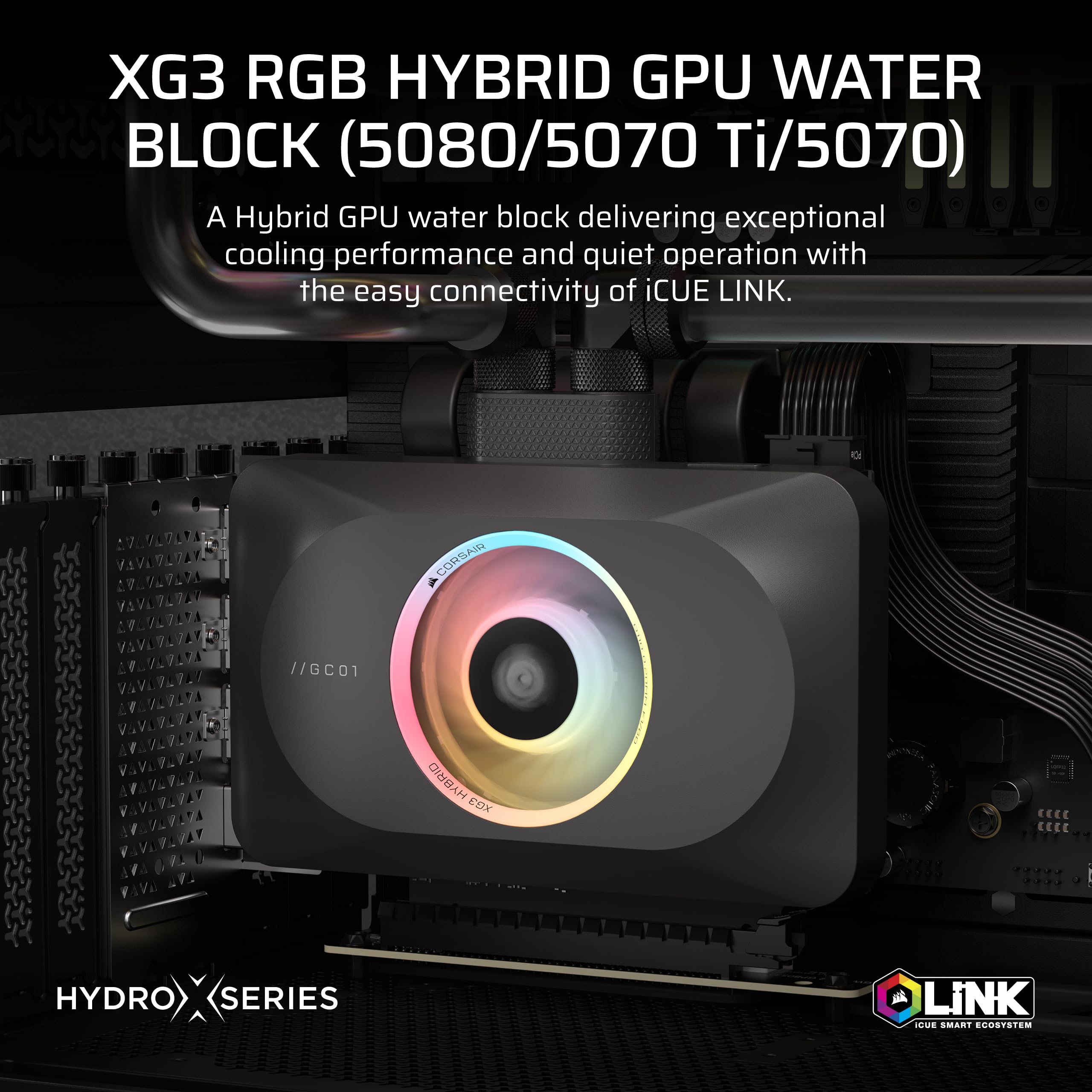 corsair-xg3-rgb-hybrid-gpu-water-block-for-rtx-5080-5070-ti-5070-icue-link-18-rg image 2