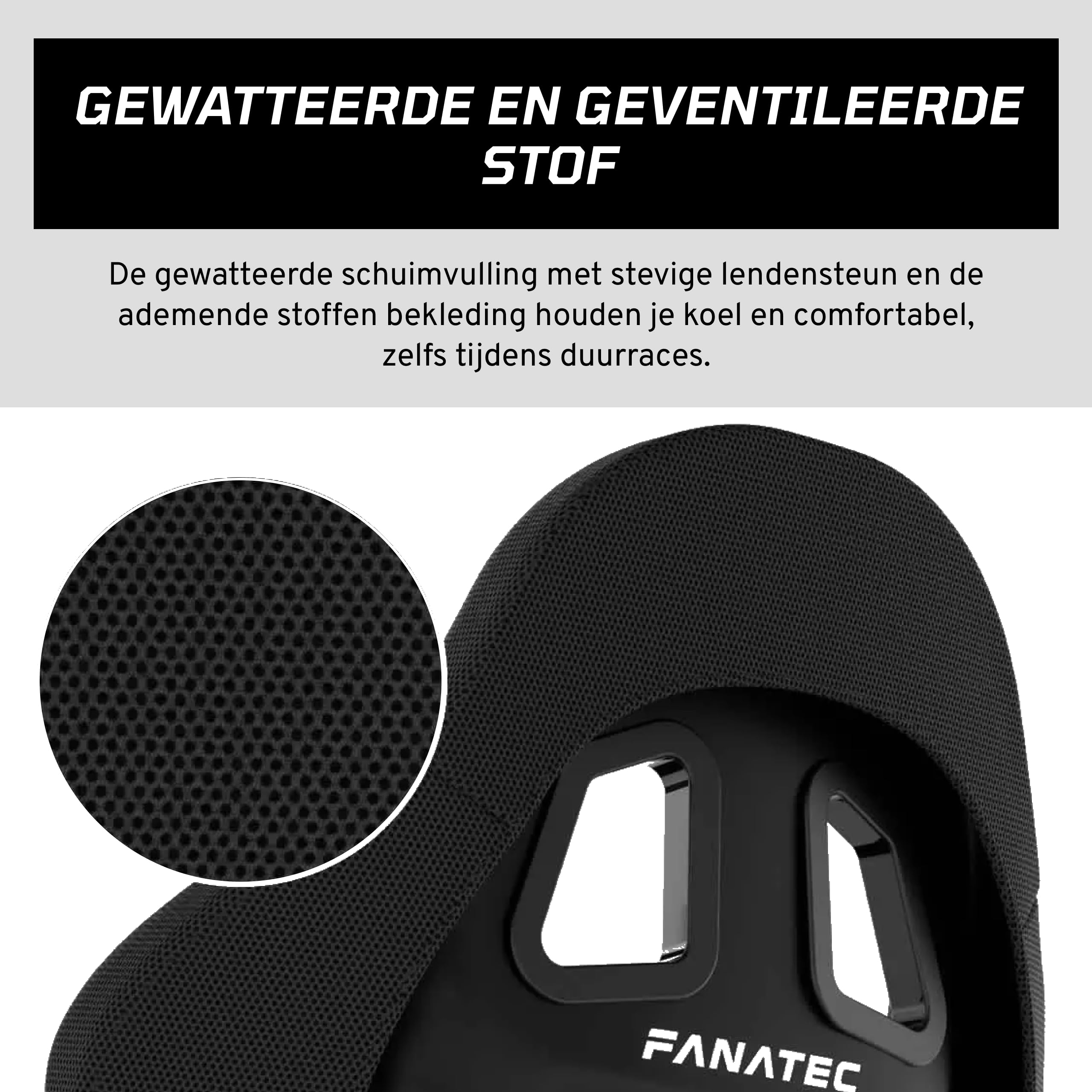 fanatec-clubsport-gt-sim-racing-cockpit-seat-fiber-reinforced-shell-padded-foam- image 3