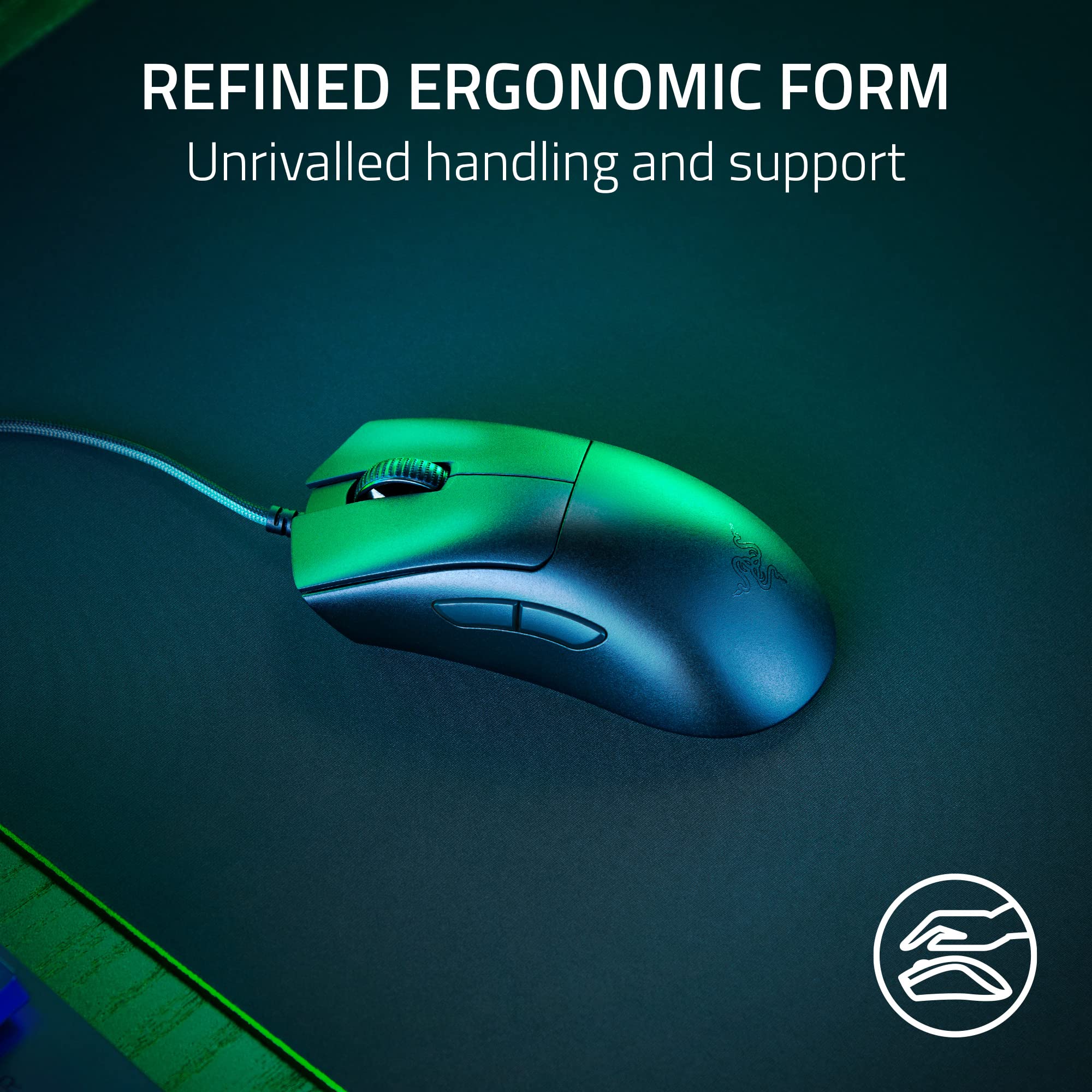 razer-deathadder-v3-wired-gaming-mouse-59g-ultra-light-focus-pro-30k-sensor-8k-h image 3