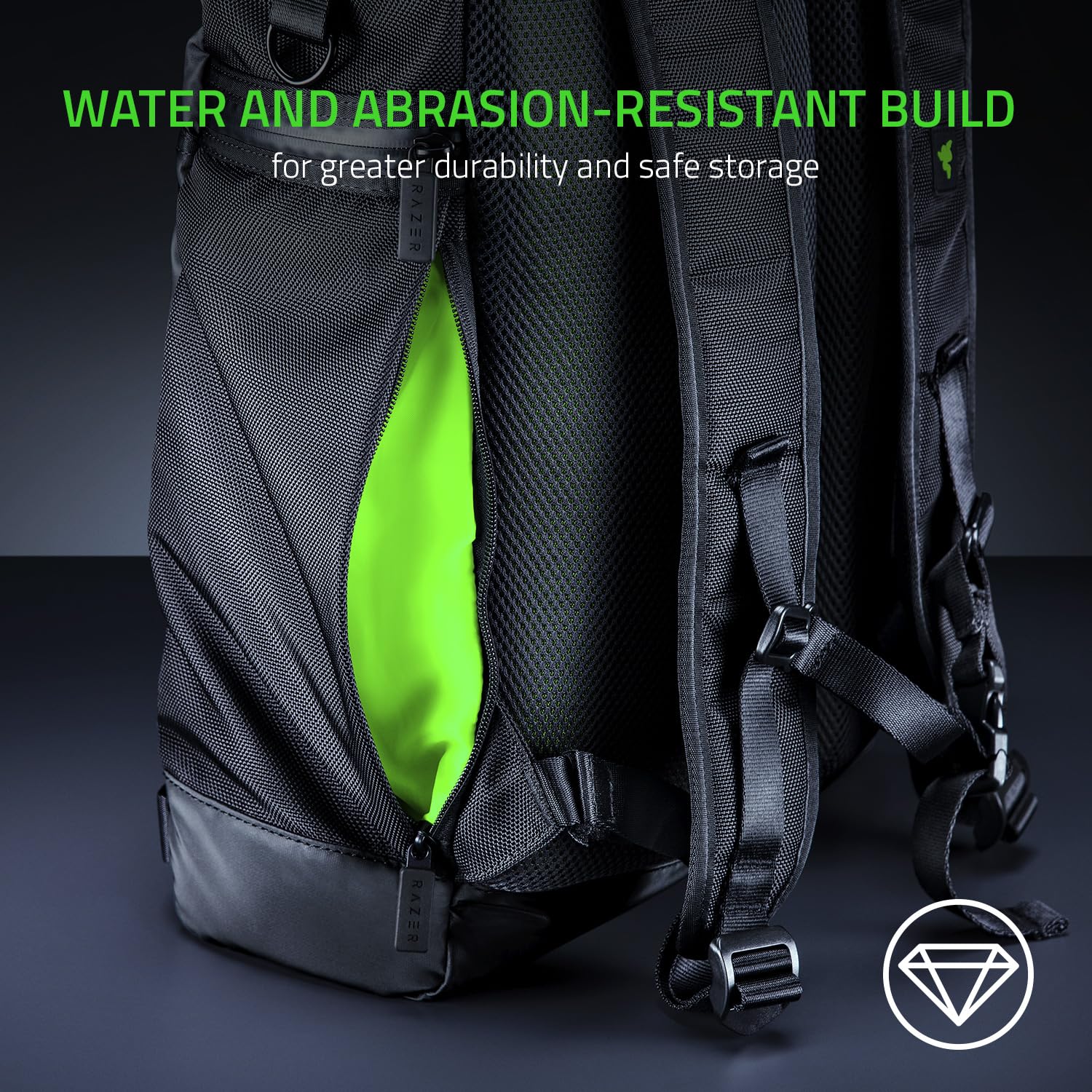 razer-recon-15-rolltop-backpack-water-abrasion-resistant-fits-15-laptops-waterpr image 3
