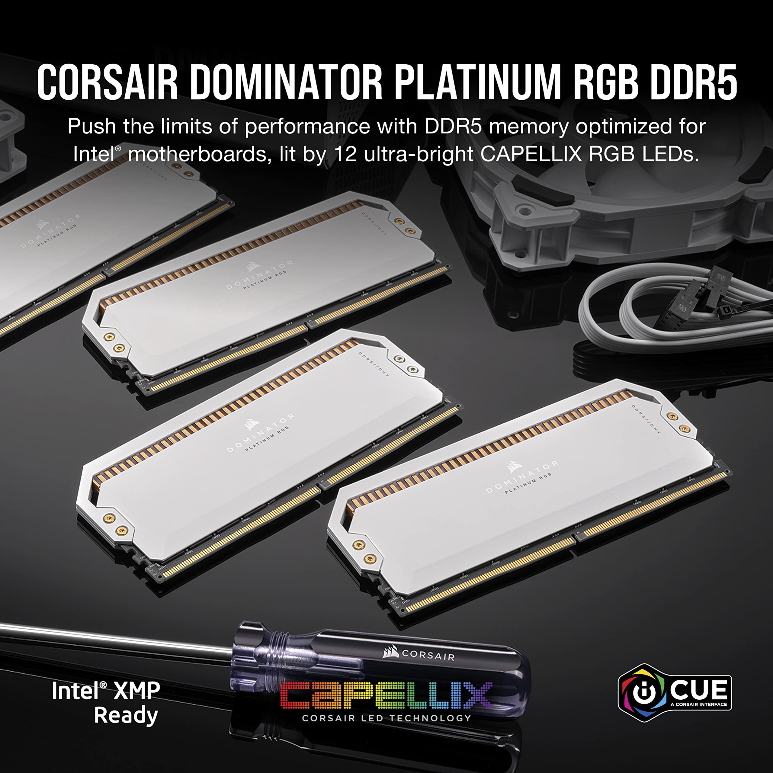 corsair-dominator-platinum-rgb-ddr5-32gb-2x16gb-6200mhz-cl36-white-intel-xmp-3-0 image 2