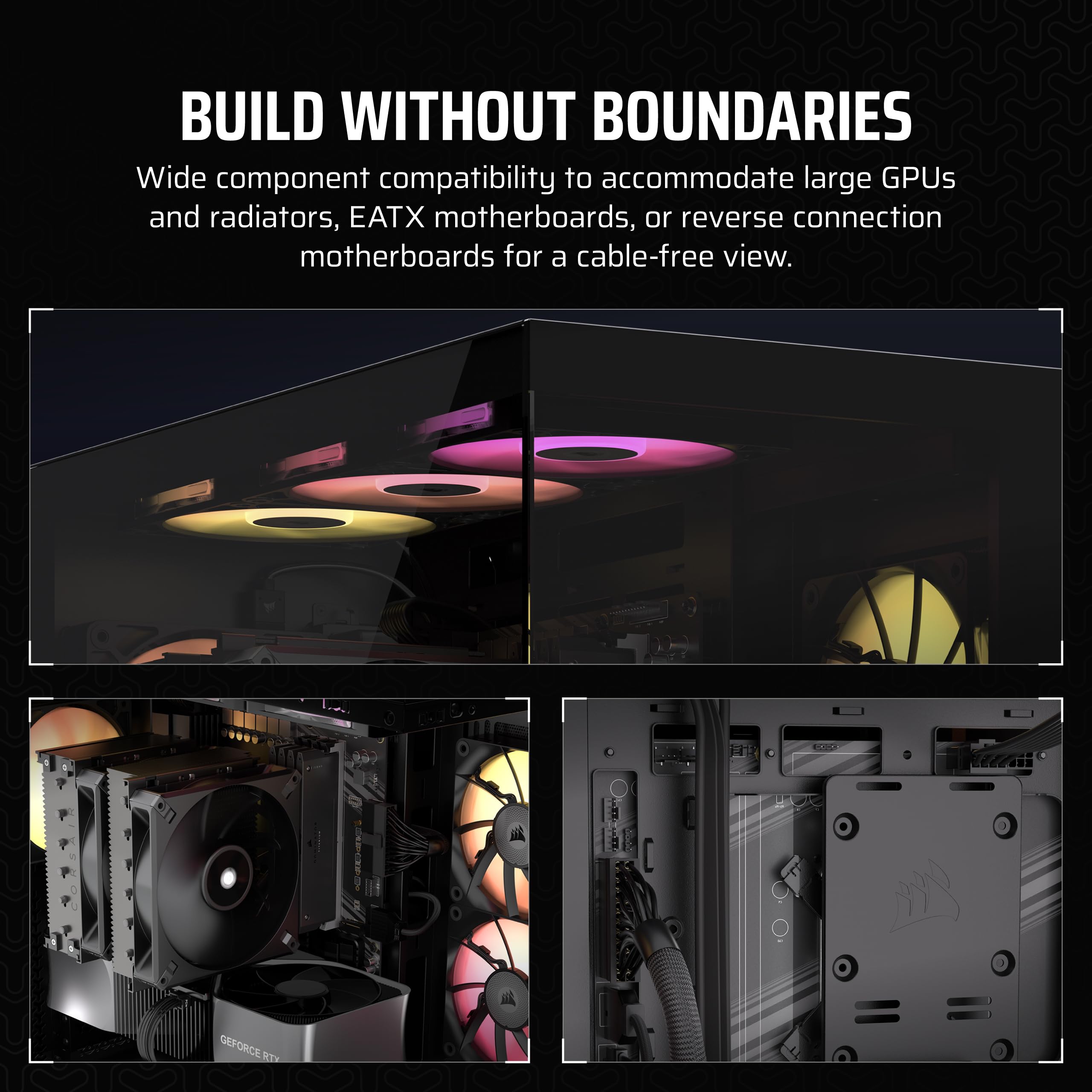 corsair-3500x-mid-tower-atx-pc-case-with-panoramic-tempered-glass-reverse-connec image 4