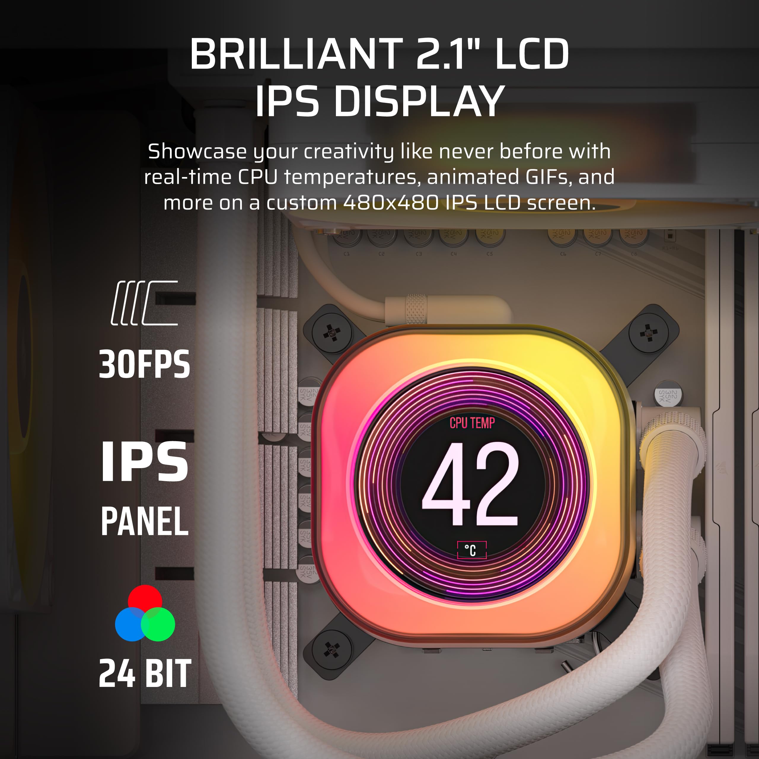 corsair-icue-link-titan-360-rx-lcd-liquid-cpu-cooler-360mm-aio-2-1-ips-screen-rx image 4