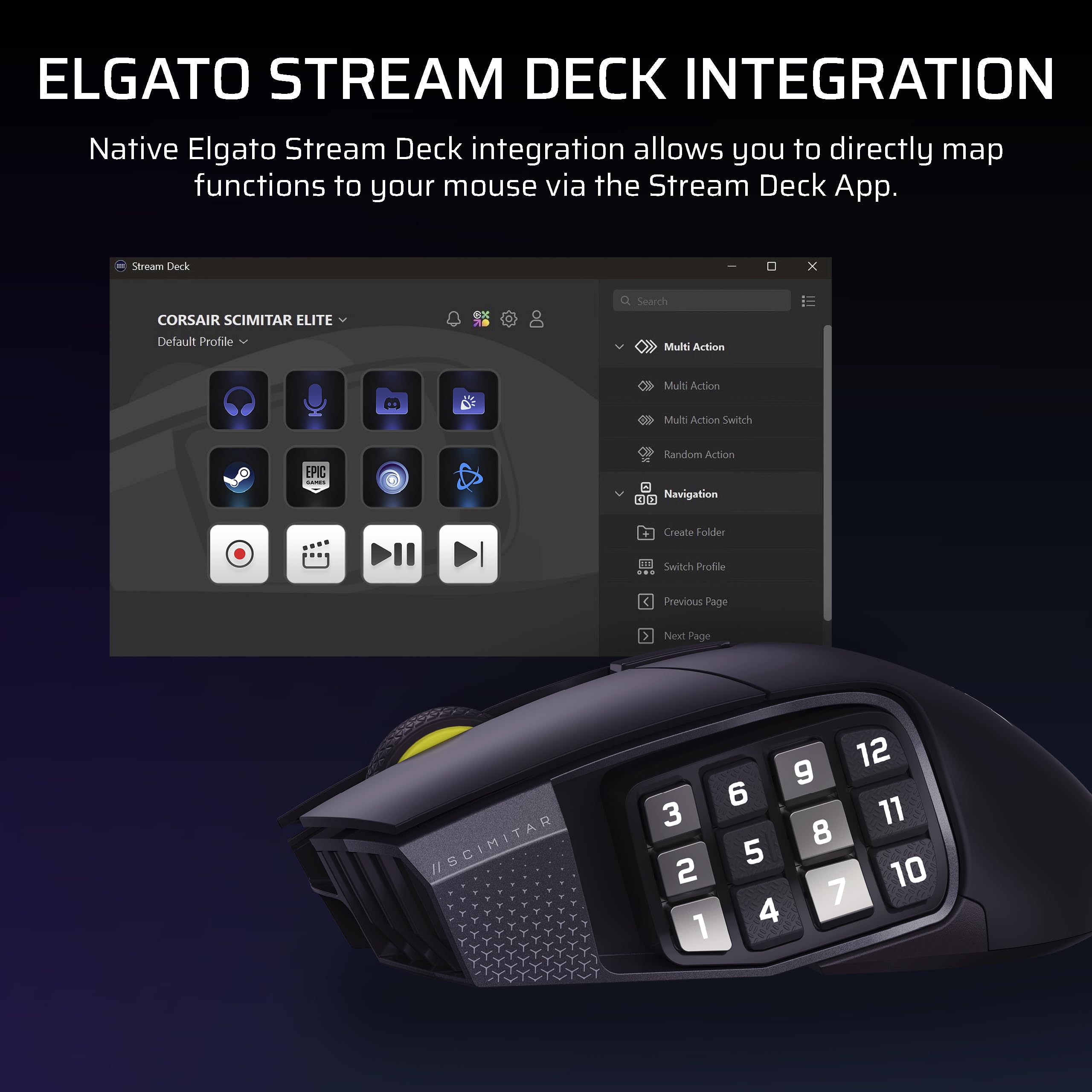 corsair-scimitar-elite-wireless-se-mmo-gaming-mouse-33-000-dpi-16-programmable-b image 4