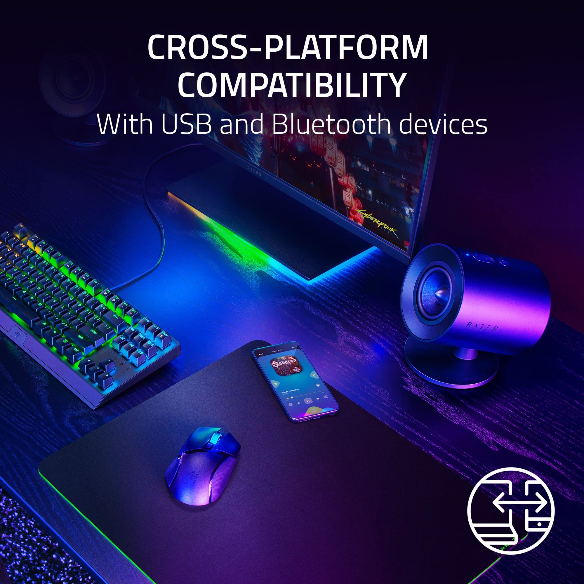 razer-nommo-v2-x-2-0-pc-gaming-speakers-with-thx-spatial-audio image 6