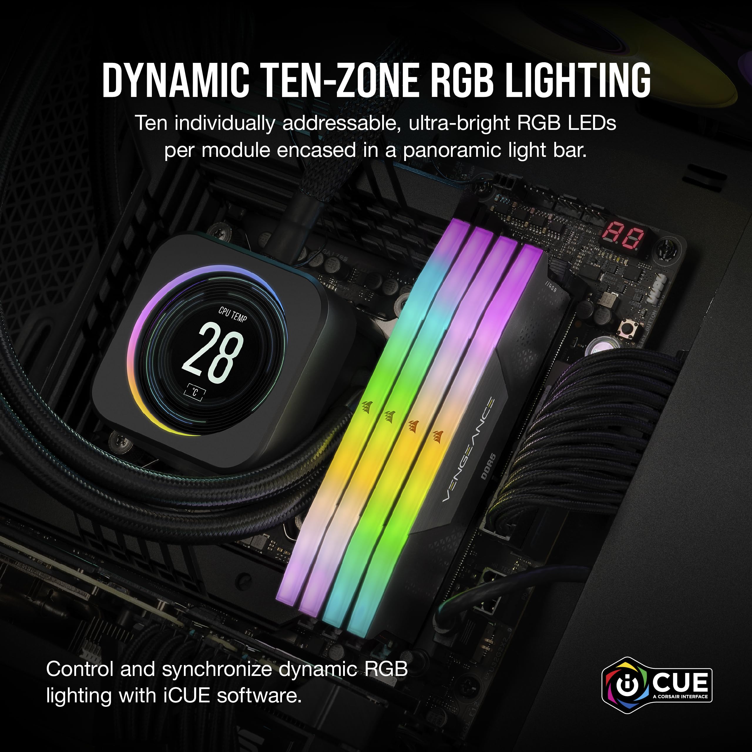 corsair-vengeance-rgb-ddr5-ram-16gb-1x16gb-5600mhz-cl40-intel-xmp-3-0-icue-compa image 4