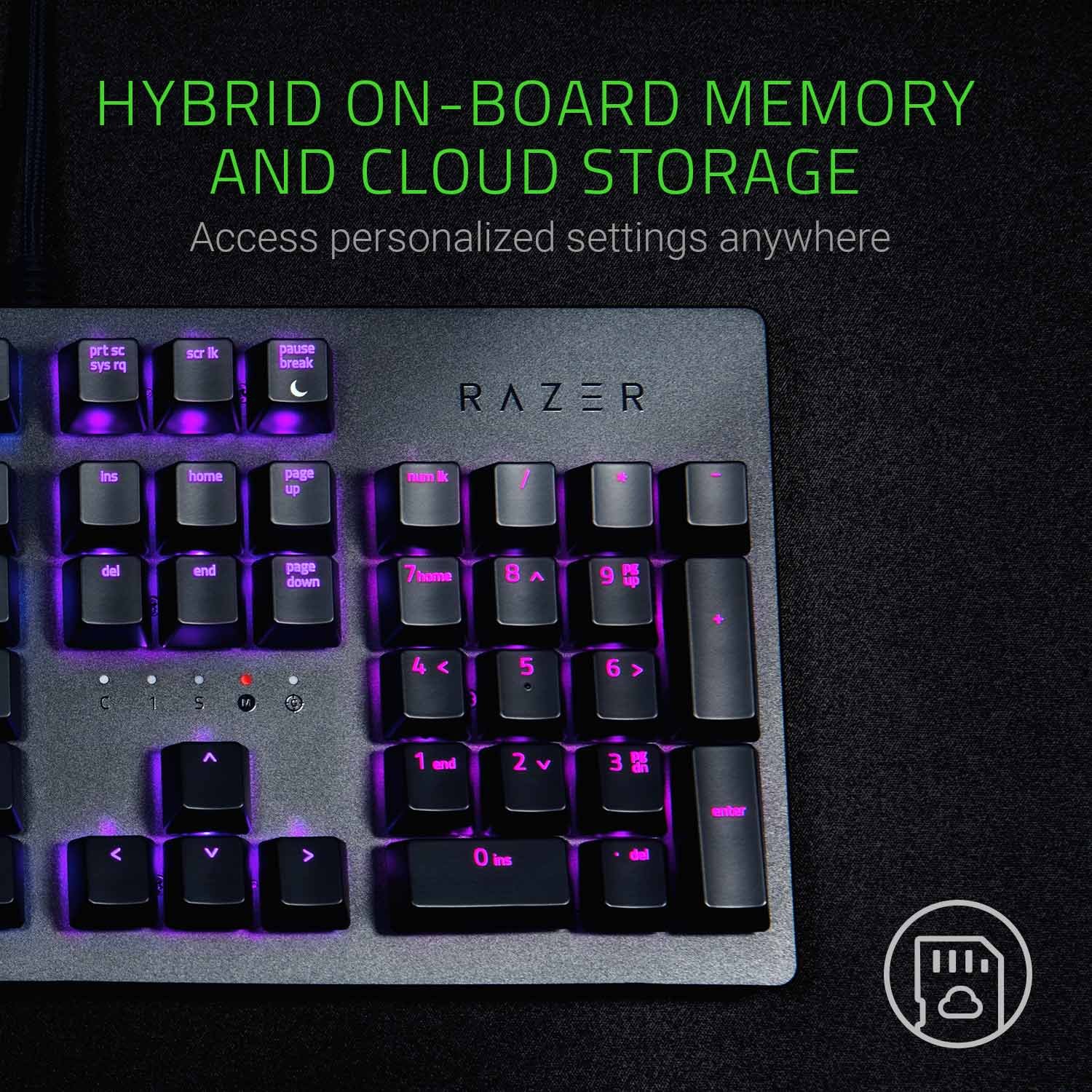 razer-huntsman-gaming-keyboard-clicky-optical-switches-chroma-rgb-aluminum-top-f image 4