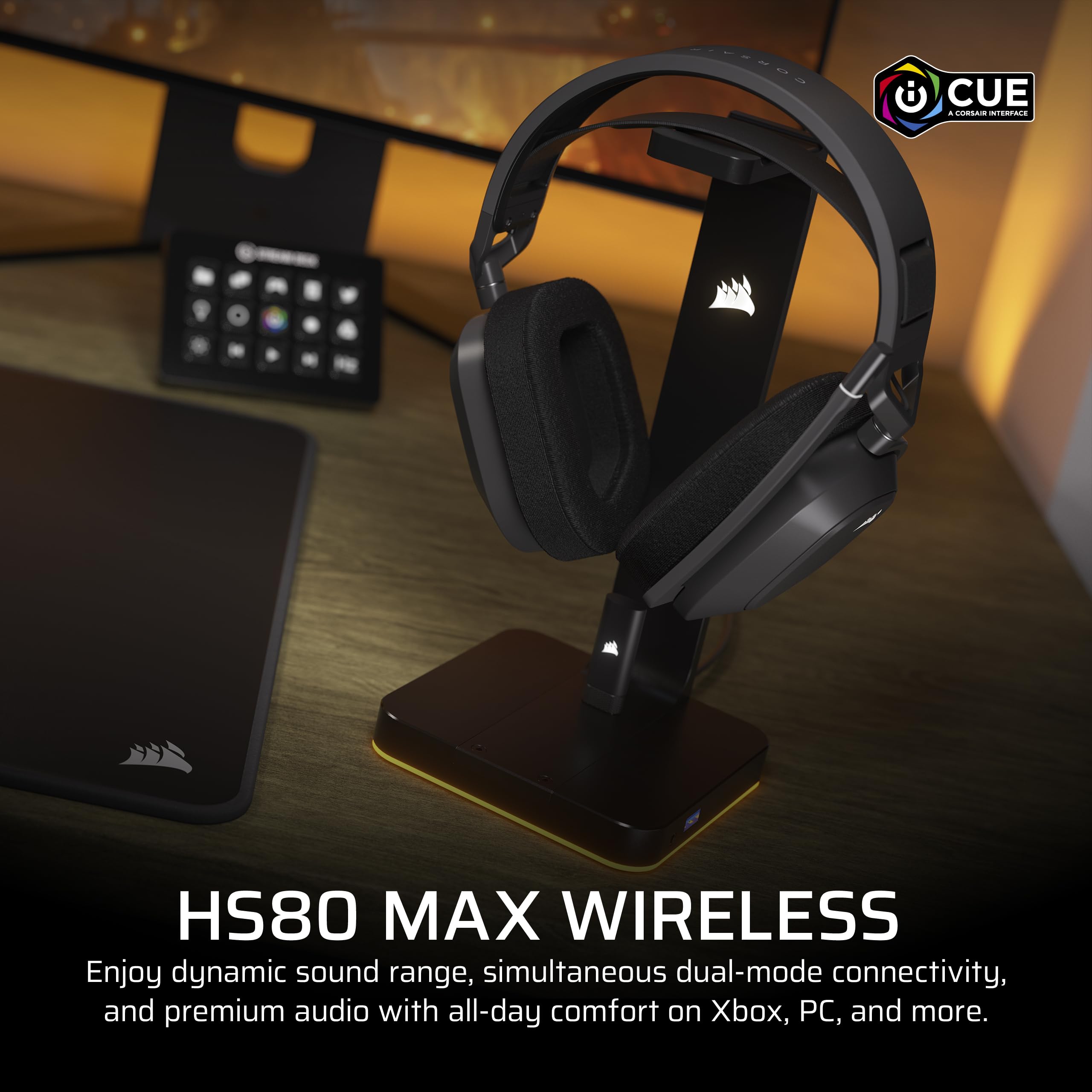corsair-hs80-max-wireless-gaming-headset-for-xbox-dolby-atmos-bluetooth-65hr-bat image 2