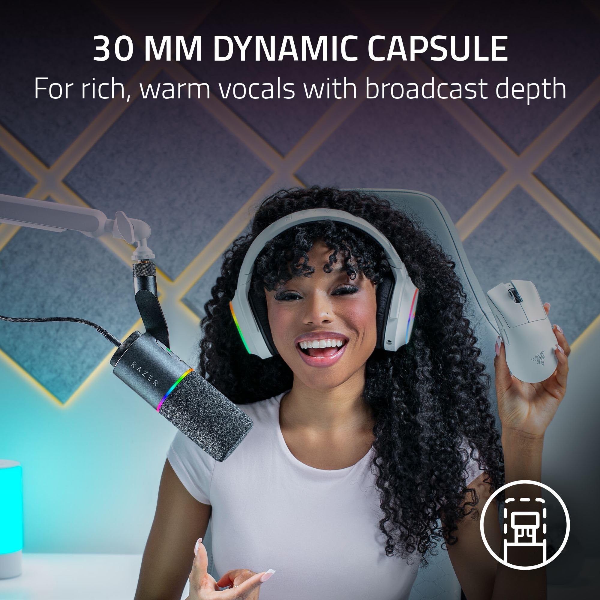 razer-seiren-v3-pro-dynamic-usb-xlr-streaming-microphone-32-bit-float-ai-noise-r image 5