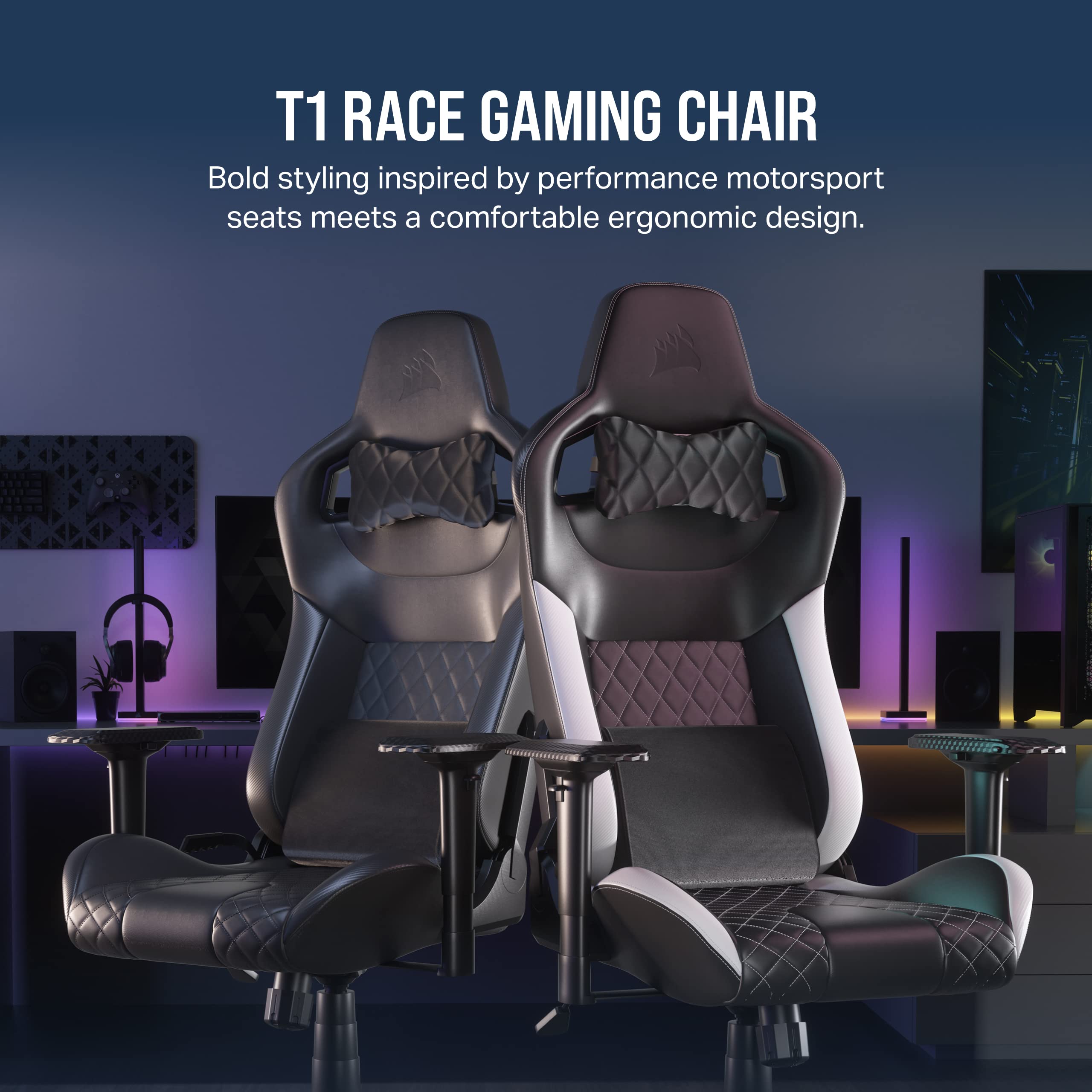 corsair-t1-race-gaming-chair-2023-black image 3