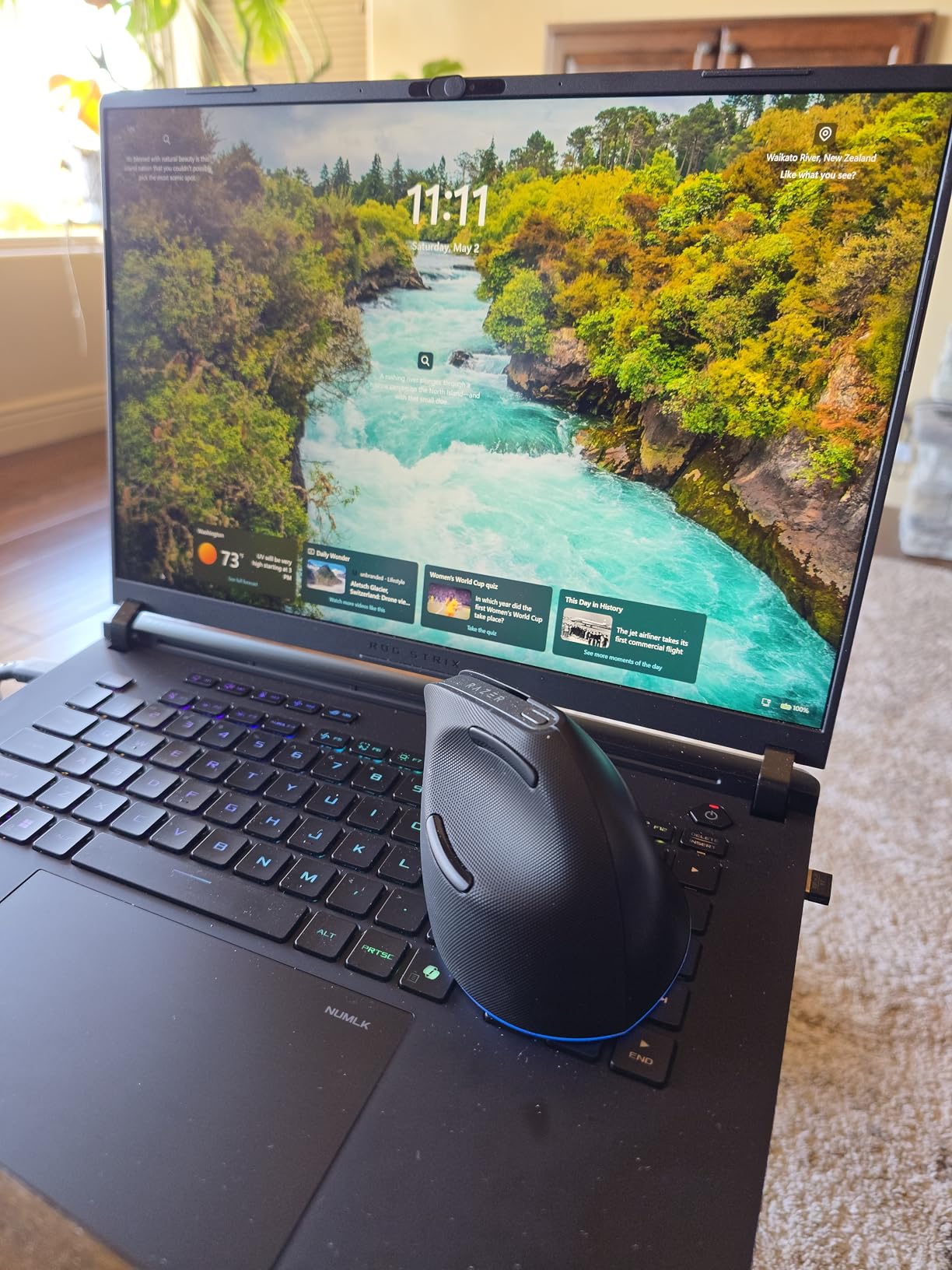 Switched from a traditional mouse