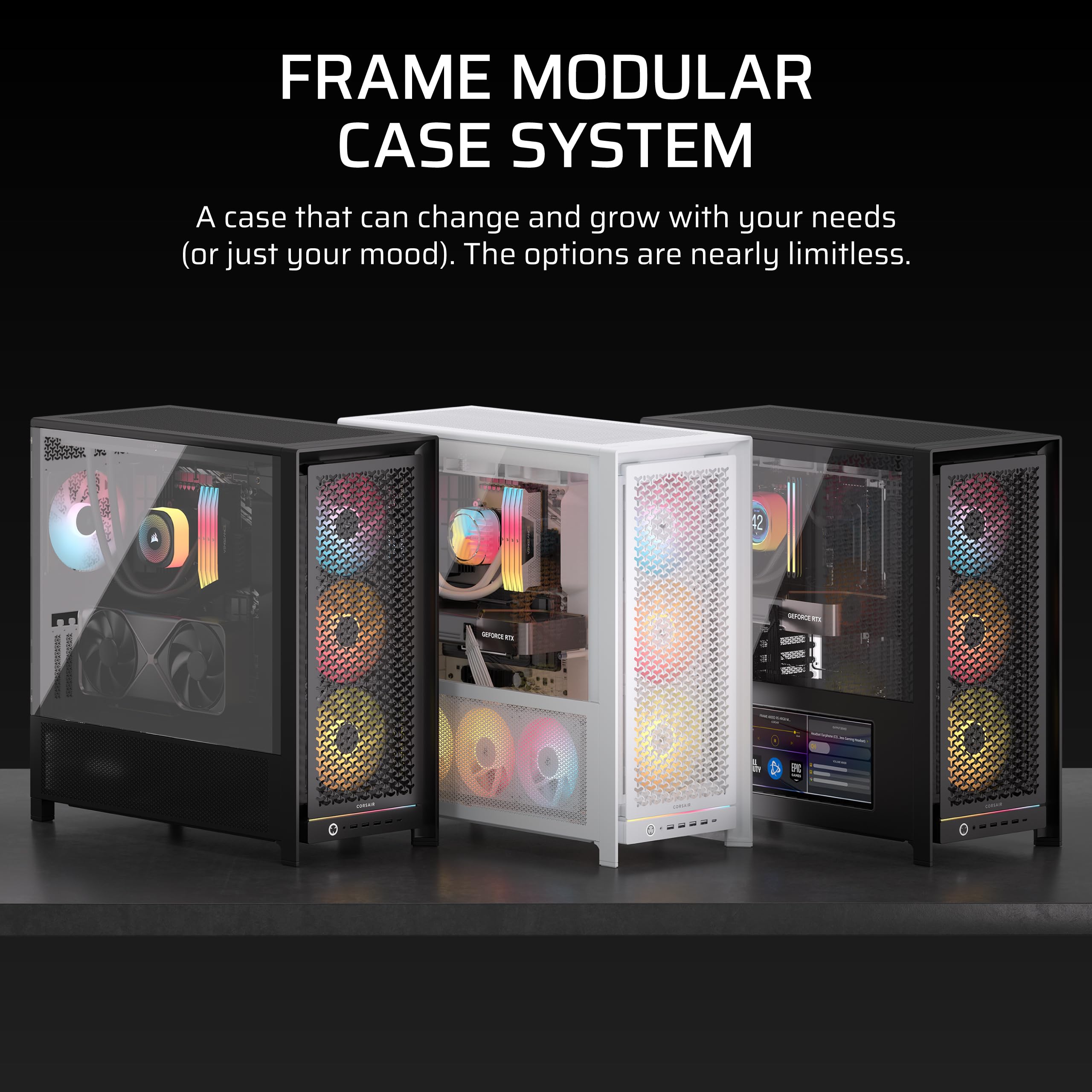 corsair-frame-5000d-rs-argb-modular-mid-tower-pc-case-high-airflow-4x-rs-argb-fa image 3