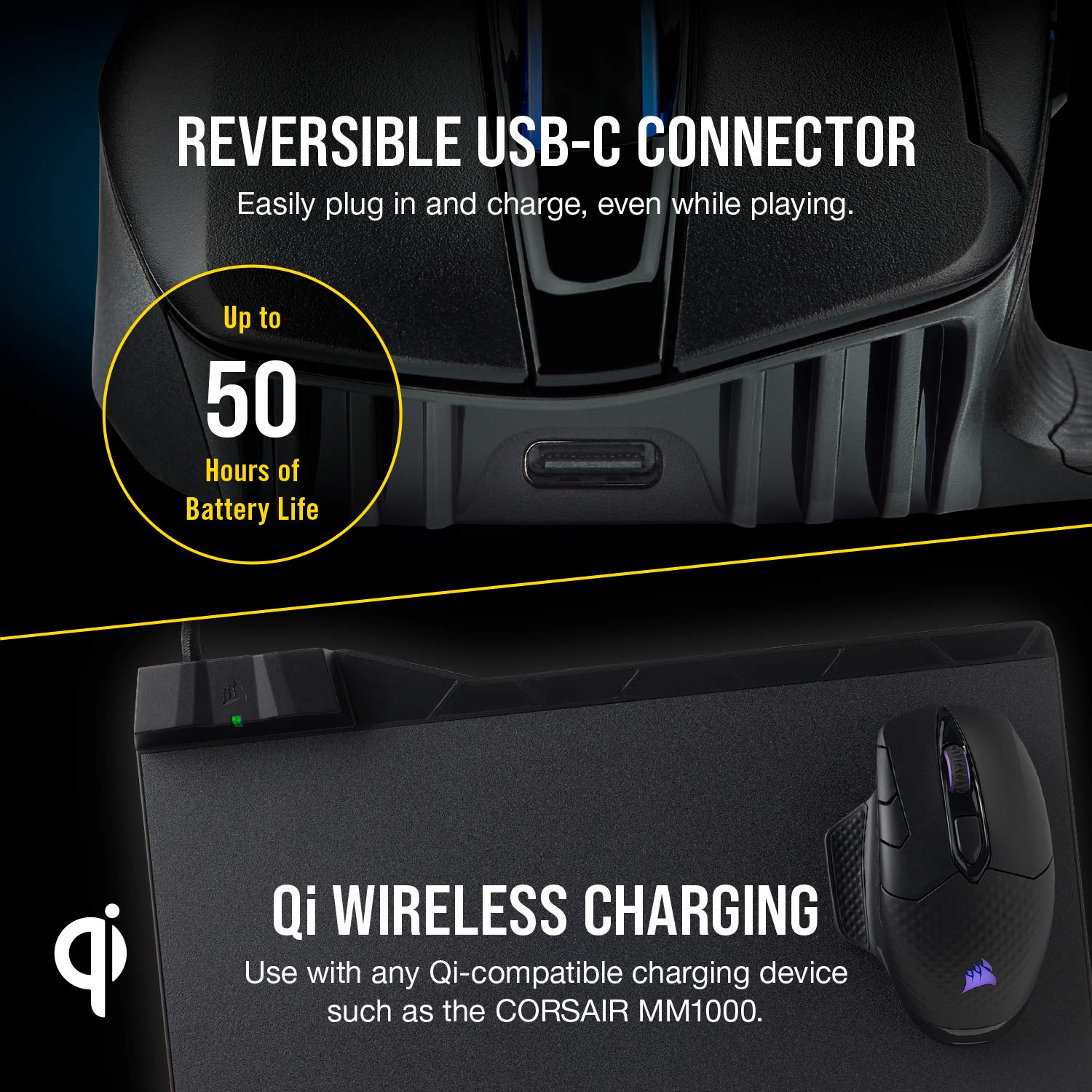 corsair-dark-core-rgb-pro-se-wireless-gaming-mouse-18-000-dpi-qi-charging-sub-1m image 5