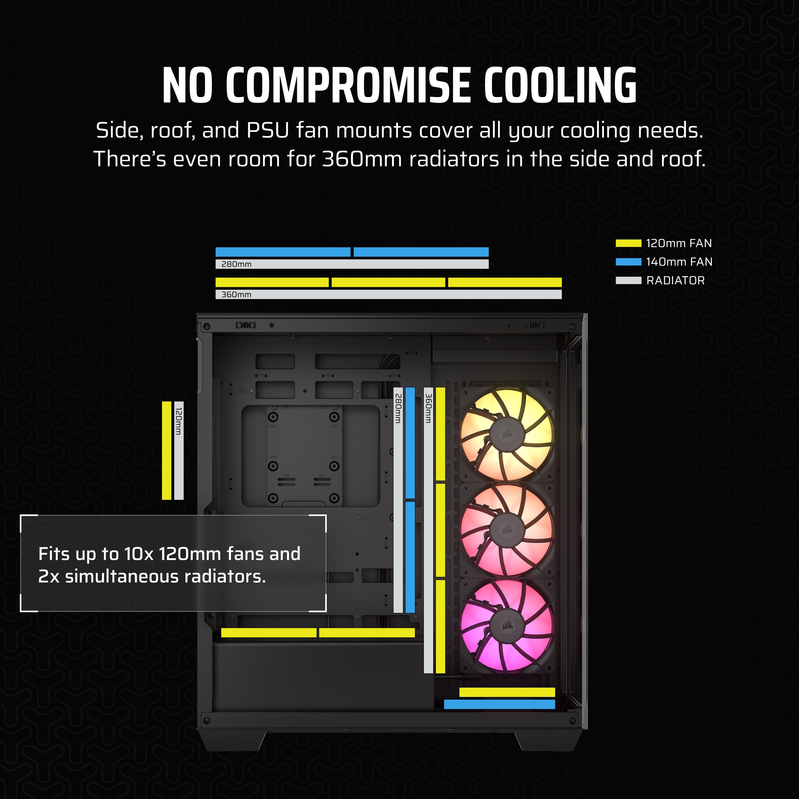 corsair-icue-link-3500x-rgb-mid-tower-atx-pc-case-panoramic-tempered-glass-rever image 6