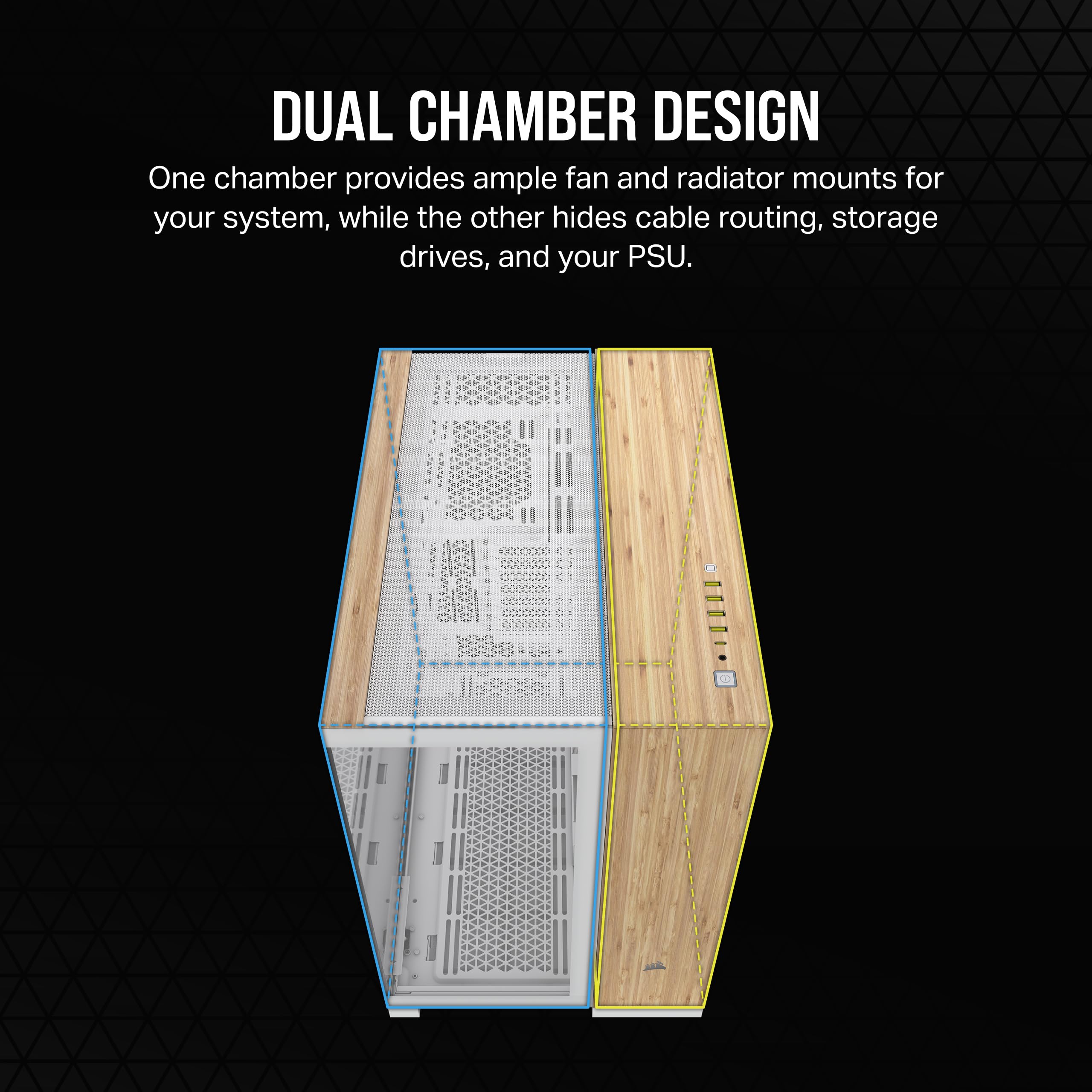 corsair-6500x-mid-tower-atx-dual-chamber-pc-case-panoramic-tempered-glass-revers-2 image 4