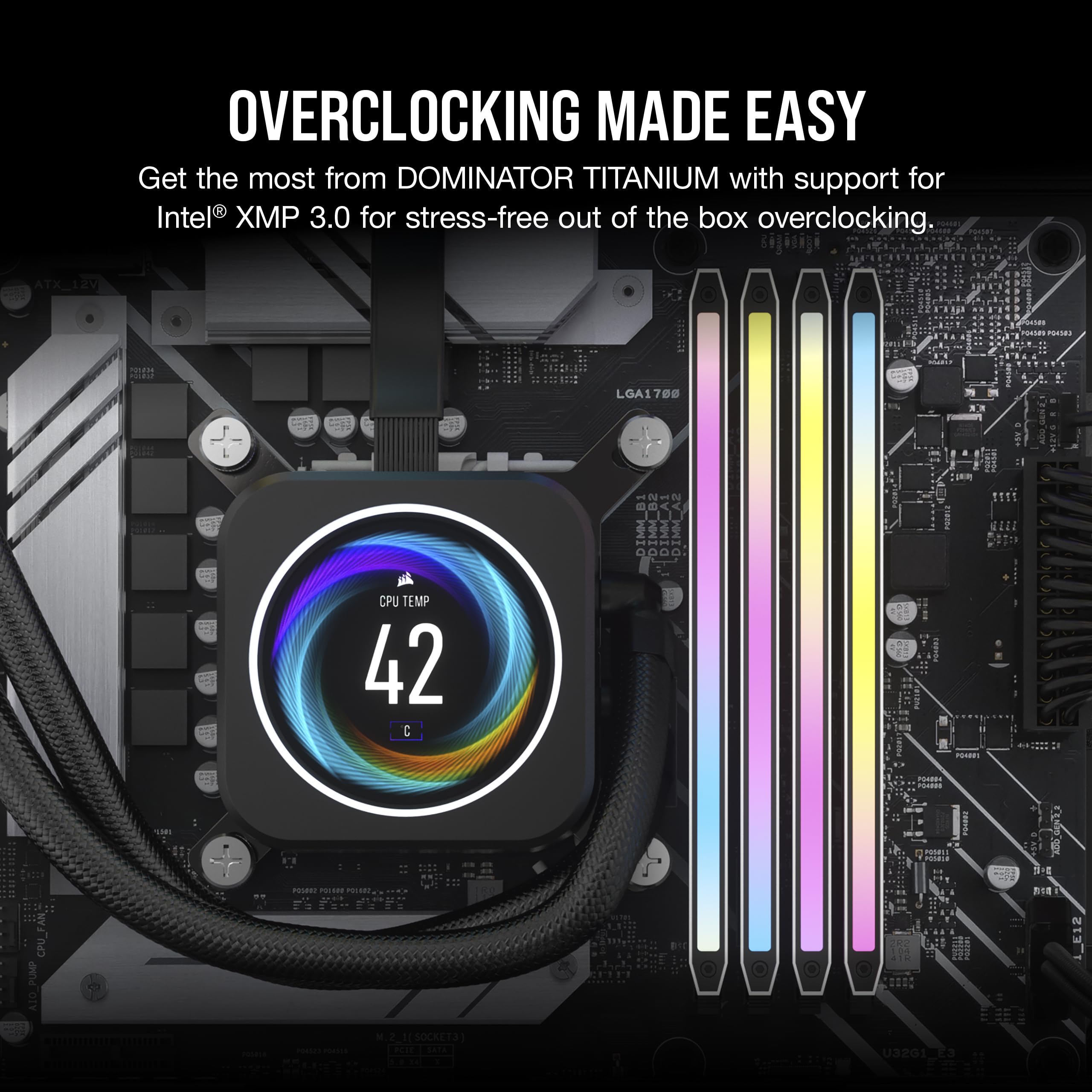 corsair-dominator-titanium-rgb-ddr5-ram-64gb-2x32gb-6600mhz-cl32-white image 5