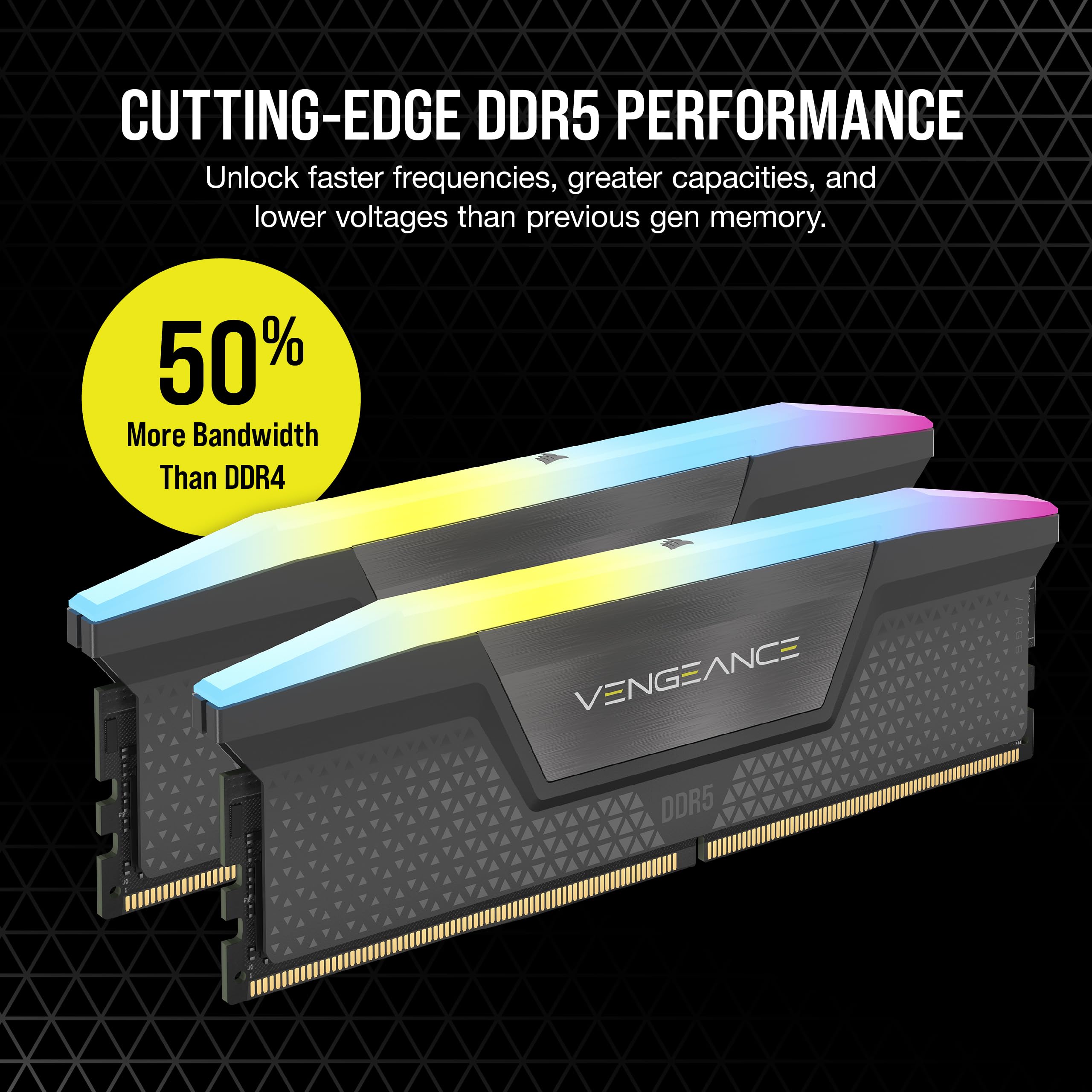 corsair-vengeance-rgb-ddr5-32gb-2-x-16gb-6000mhz-cl38-memory-amd-expo-intel-xmp- image 3