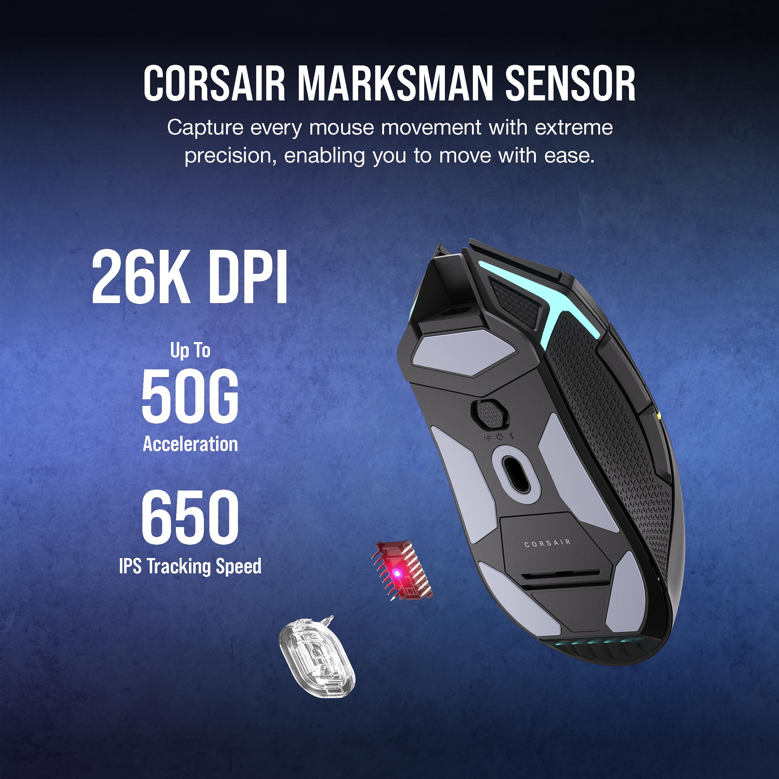 corsair-nightsabre-rgb-wireless-gaming-mouse-26-000-dpi-11-buttons-100hr-battery image 4