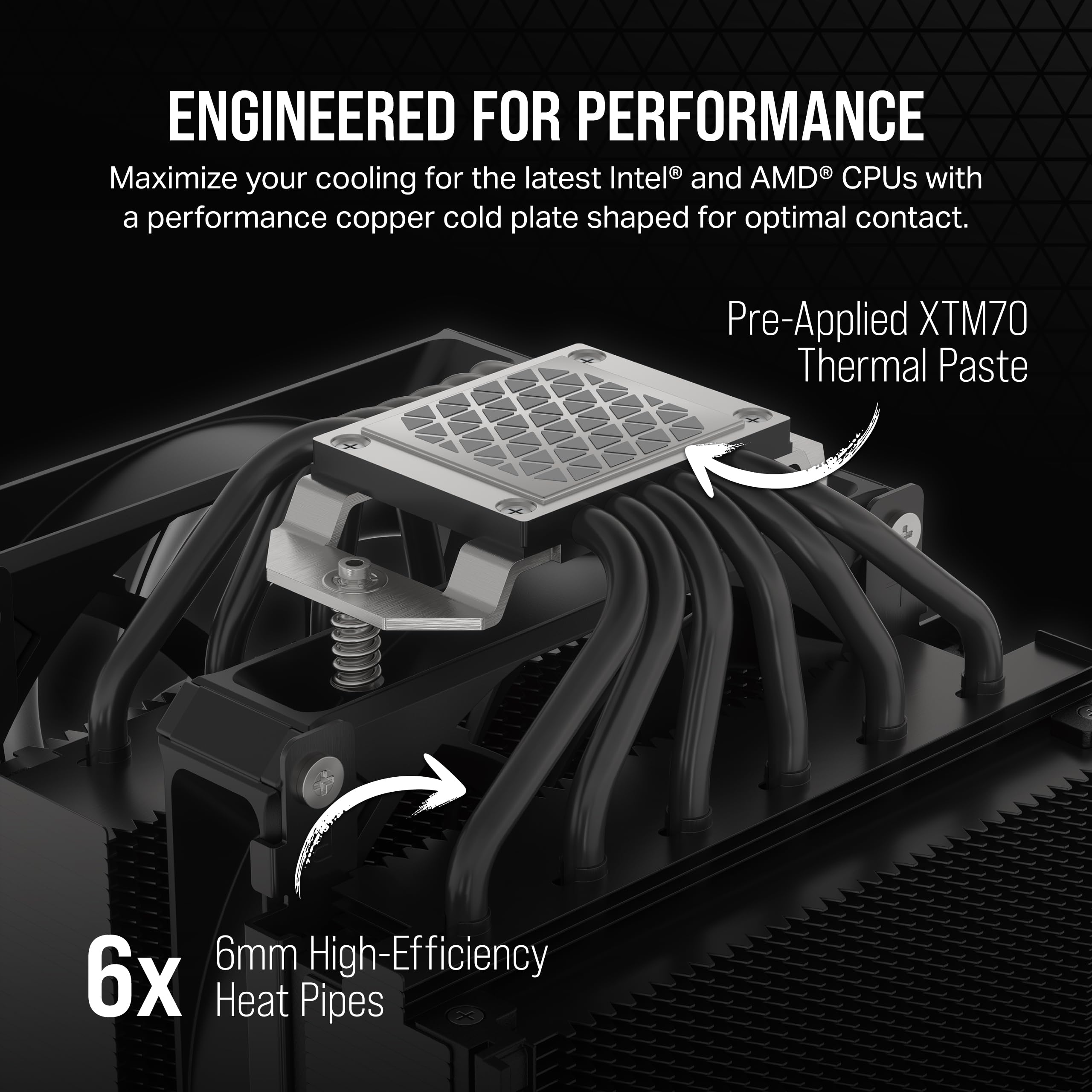 corsair-a115-high-performance-tower-cpu-air-cooler-270w-tdp-dual-af140-elite-fan image 3