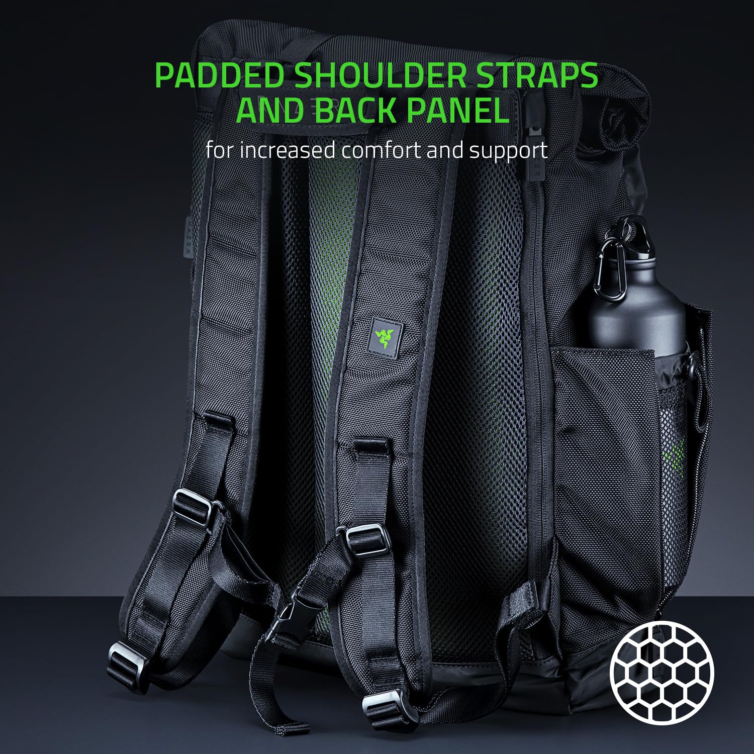 razer-recon-15-rolltop-backpack-water-abrasion-resistant-fits-15-laptops-waterpr image 6
