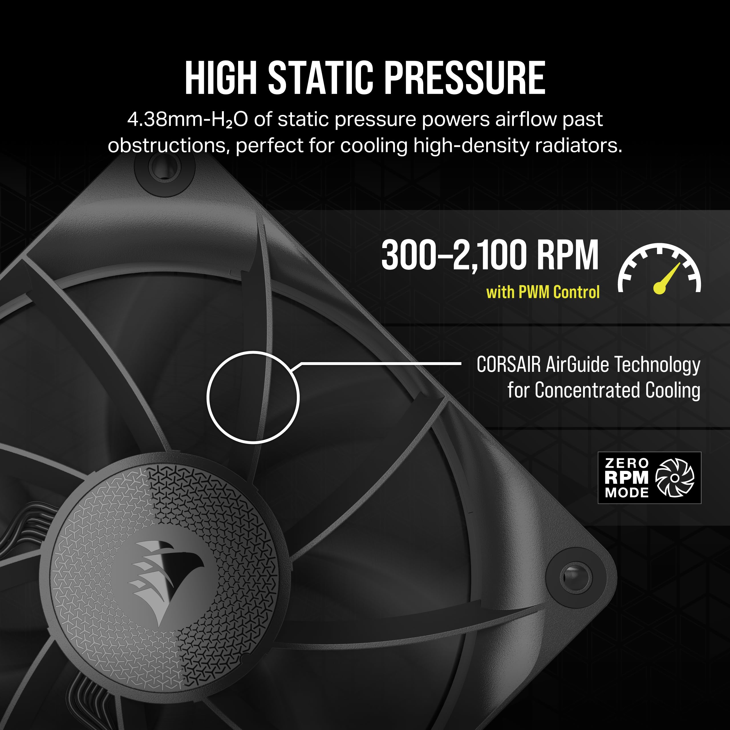 corsair-icue-link-rx120-120mm-pwm-fan-triple-pack-with-system-hub-magnetic-dome- image 4