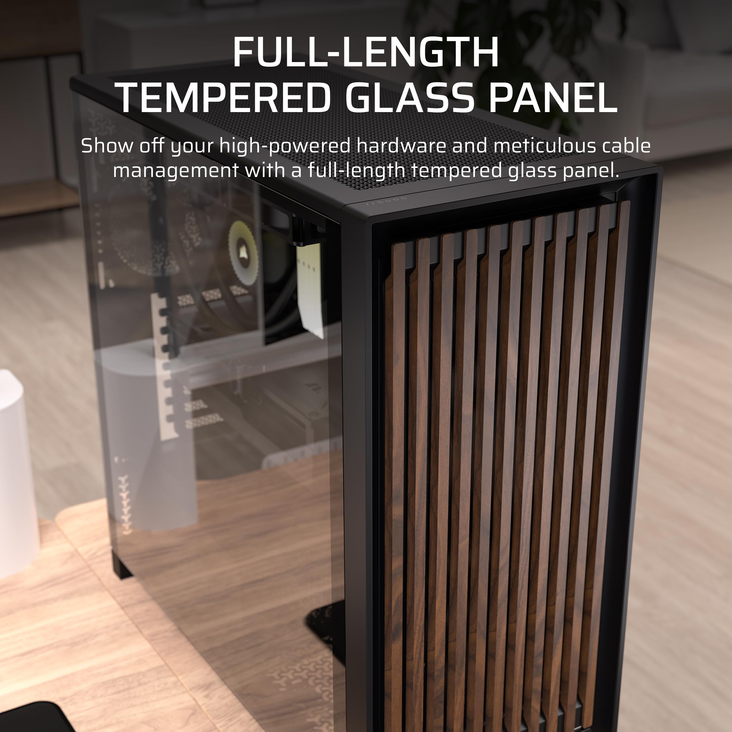 corsair-frame-5000d-wood-rs-mid-tower-atx-pc-case-solid-wood-airflow-panel-3-fan image 7