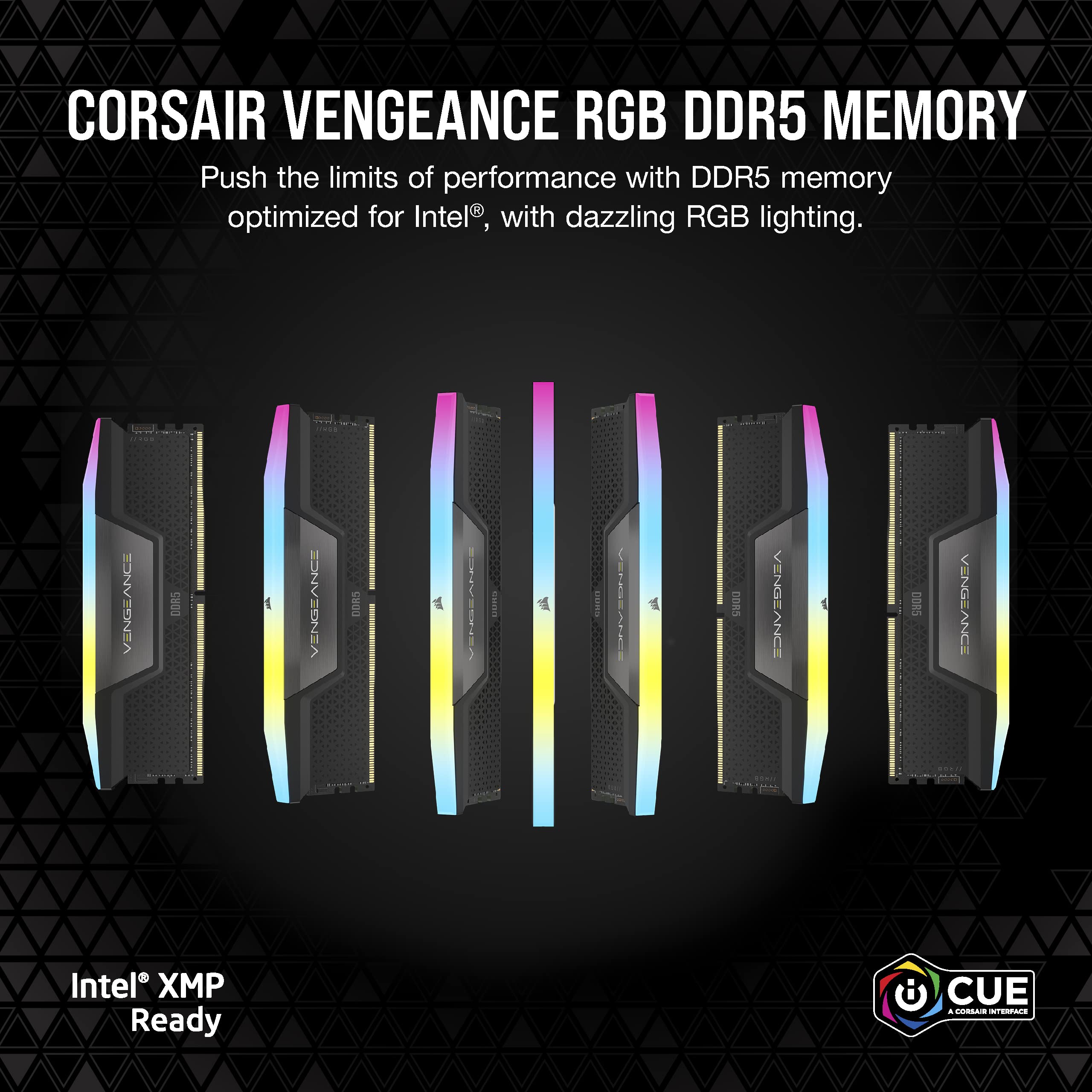 corsair-vengeance-rgb-ddr5-96gb-4x24gb-6400mhz-cl32-black image 2