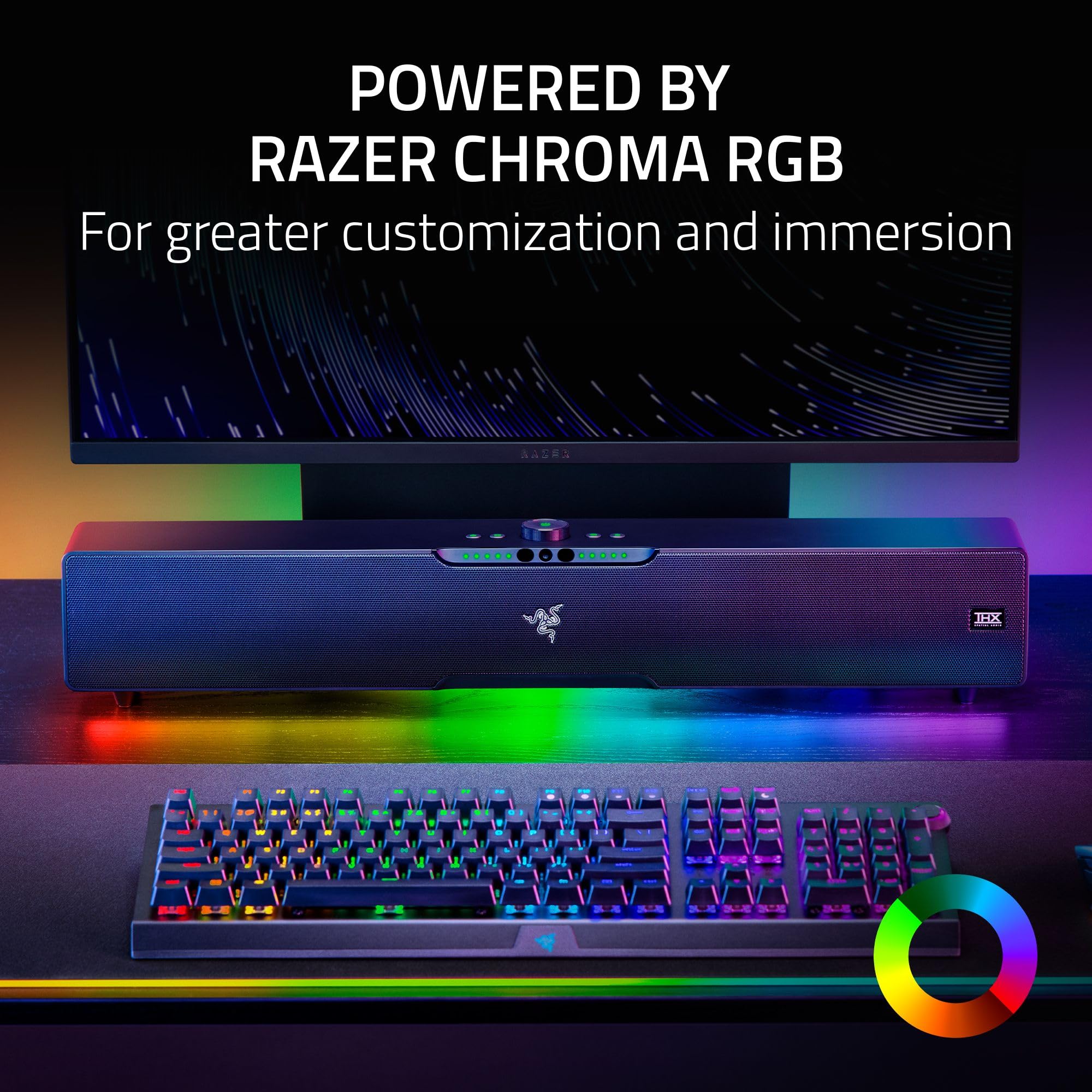 razer-leviathan-v2-pro-multi-driver-pc-gaming-soundbar-with-subwoofer image 5