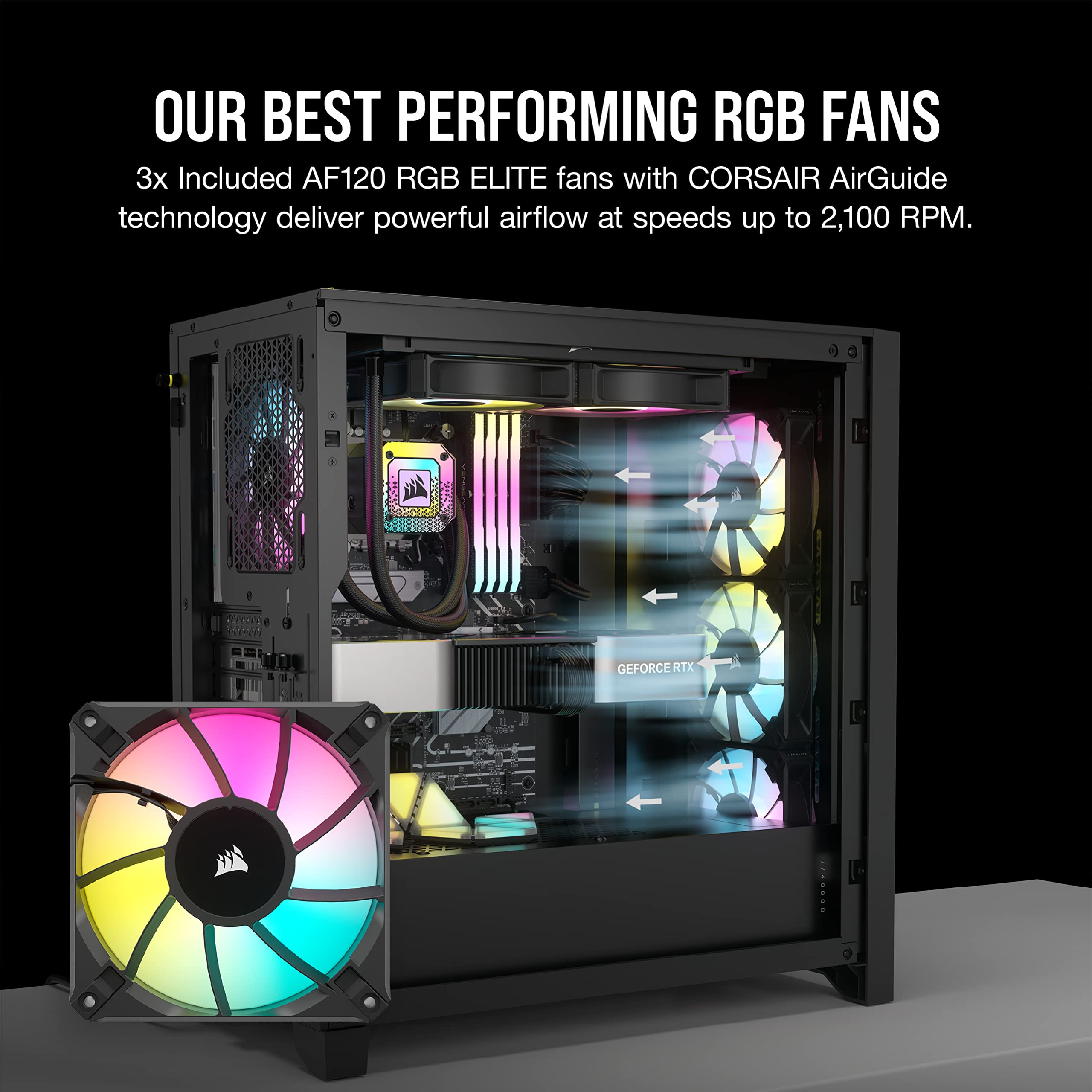 corsair-icue-4000d-rgb-airflow-mid-tower-atx-pc-case-black-3x-af120-rgb-elite-fa image 5