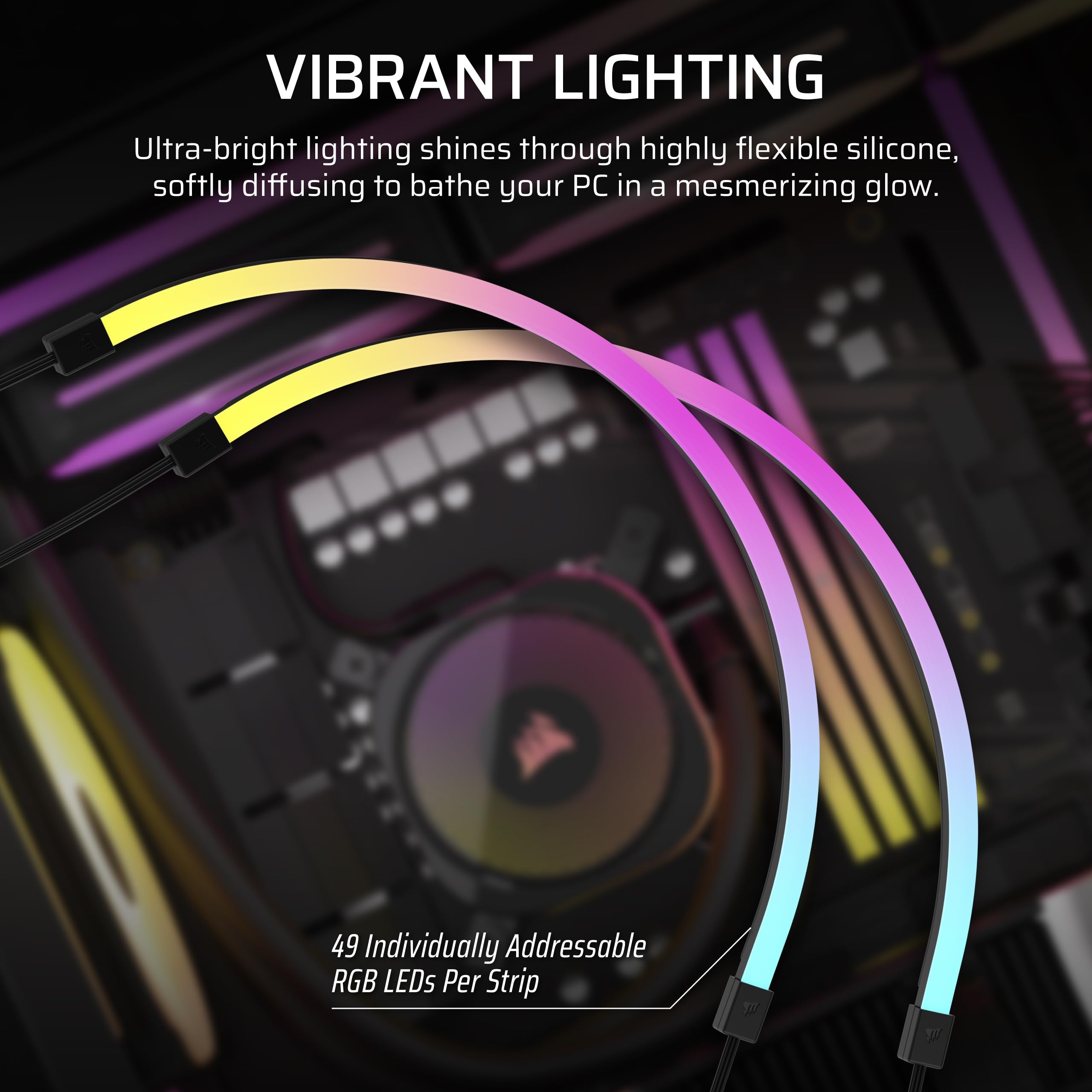 corsair-icue-link-ls430-aurora-rgb-light-strips-430mm-kit-2-pack image 3
