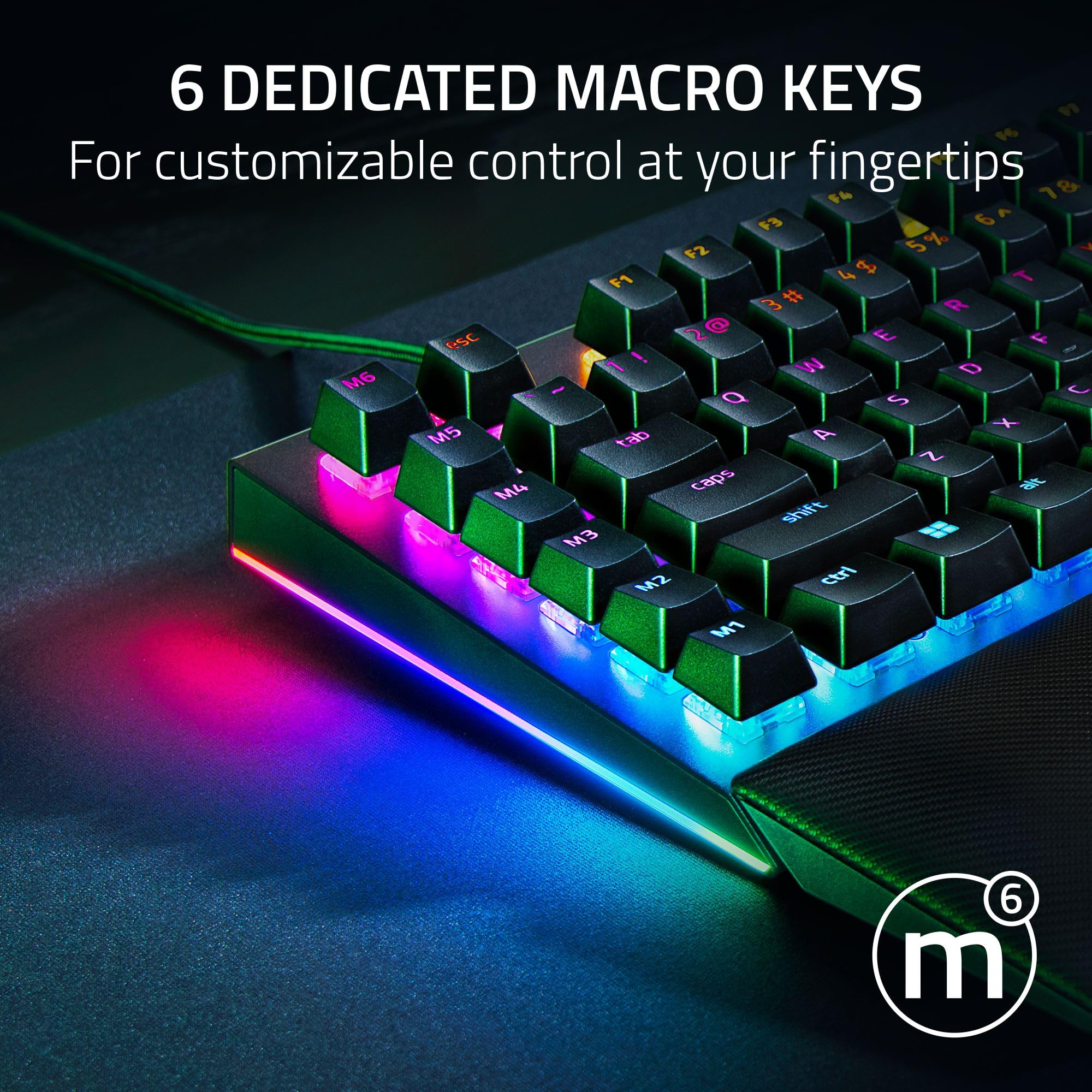 razer-blackwidow-v4-mechanical-gaming-keyboard-yellow-switches-chroma-rgb-macro- image 4
