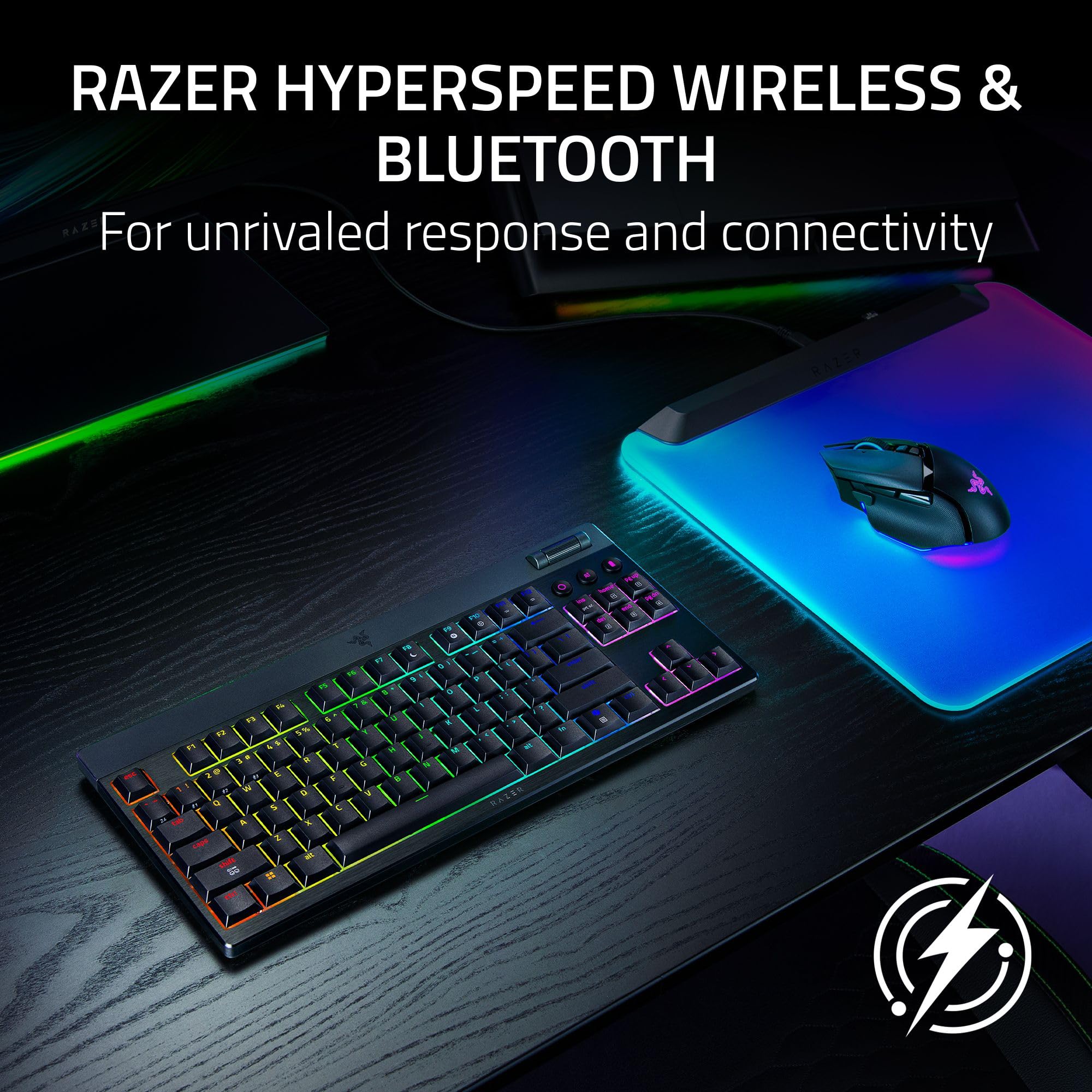 razer-blackwidow-v4-low-profile-tkl-hyperspeed-wireless-gaming-keyboard-green-sw image 3