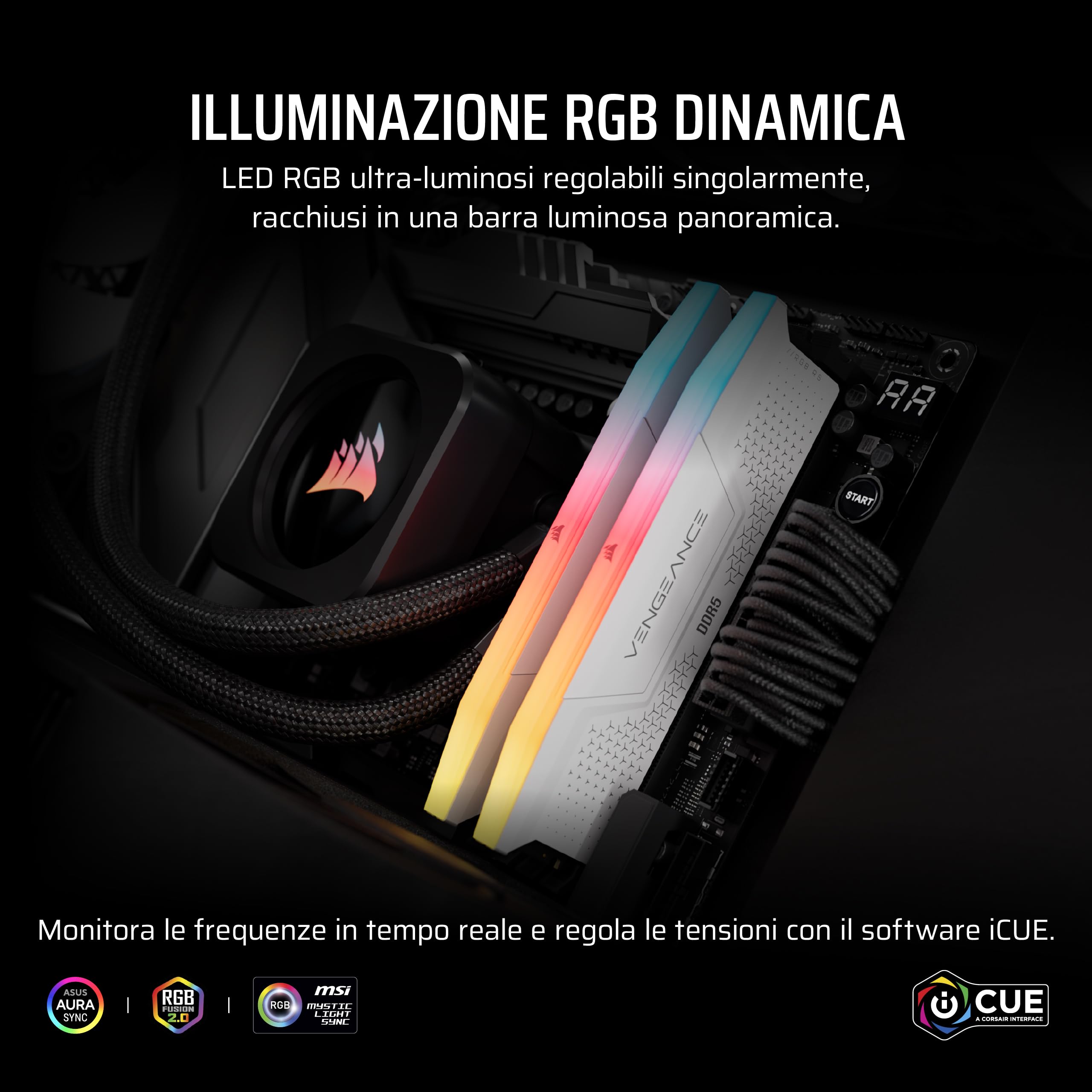 corsair-vengeance-rgb-rs-ddr5-16gb-2x8gb-5200mhz-white image 4