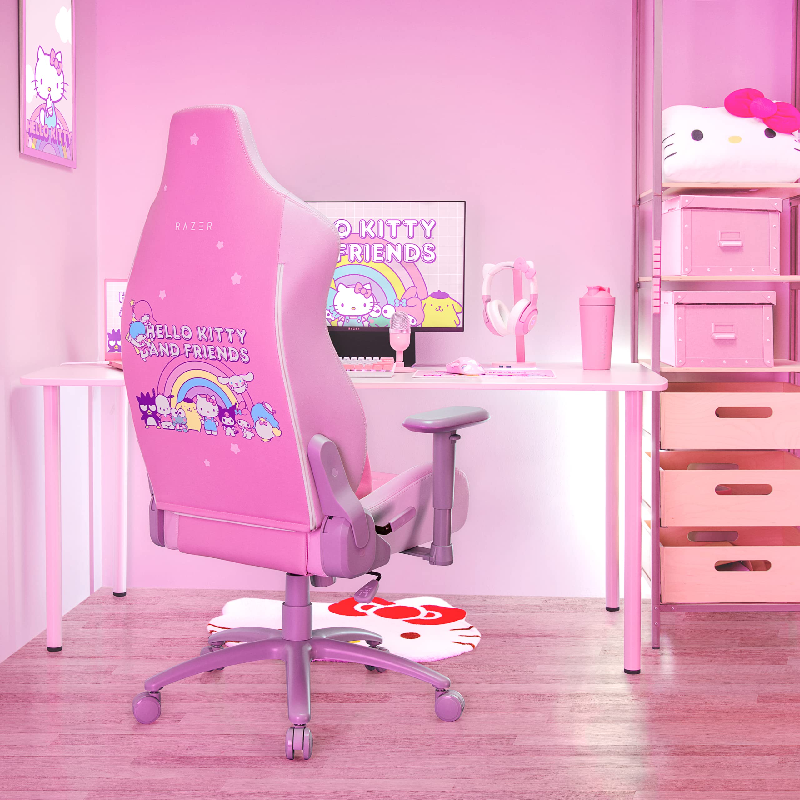 razer-lumbar-cushion-hello-kitty-friends-edition-memory-foam-support-for-gaming- image 6