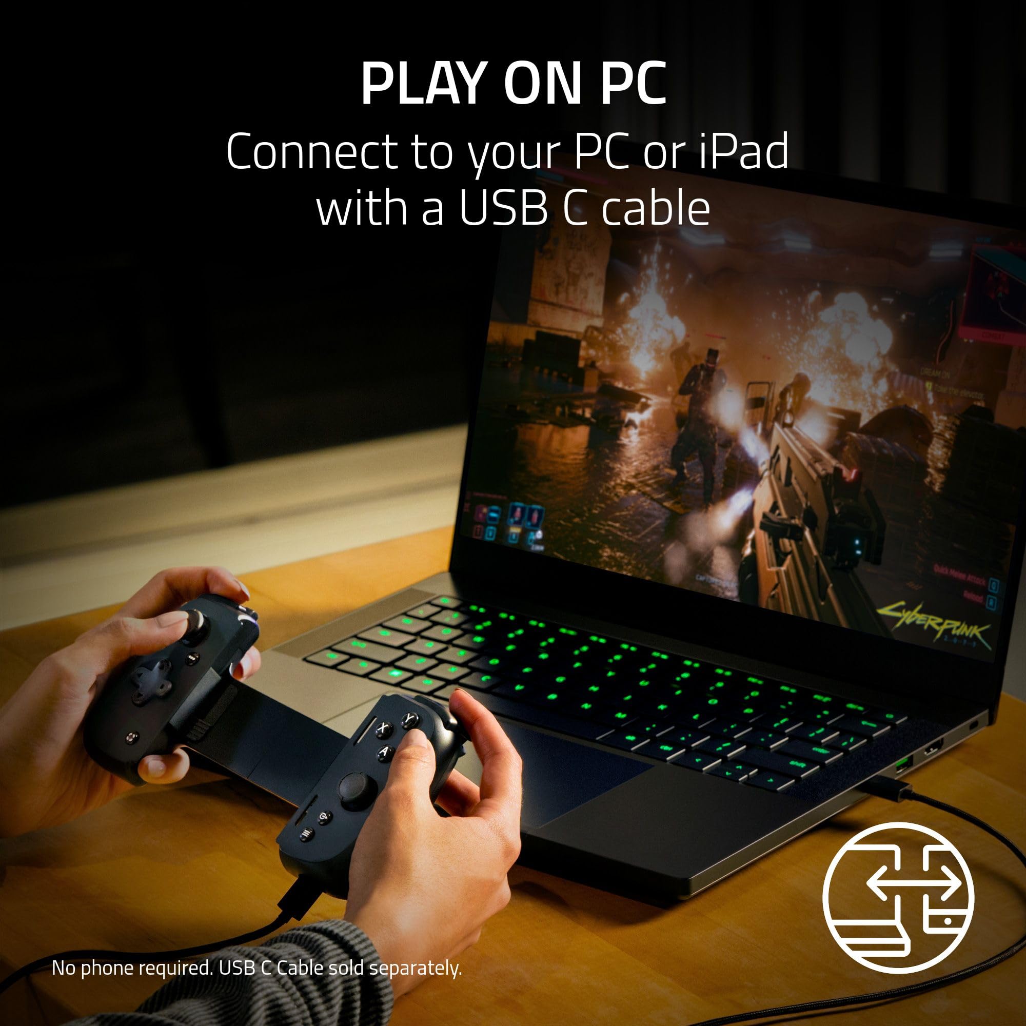 razer-kishi-v2-gaming-controller-for-android-iphone-15-usb-c image 6
