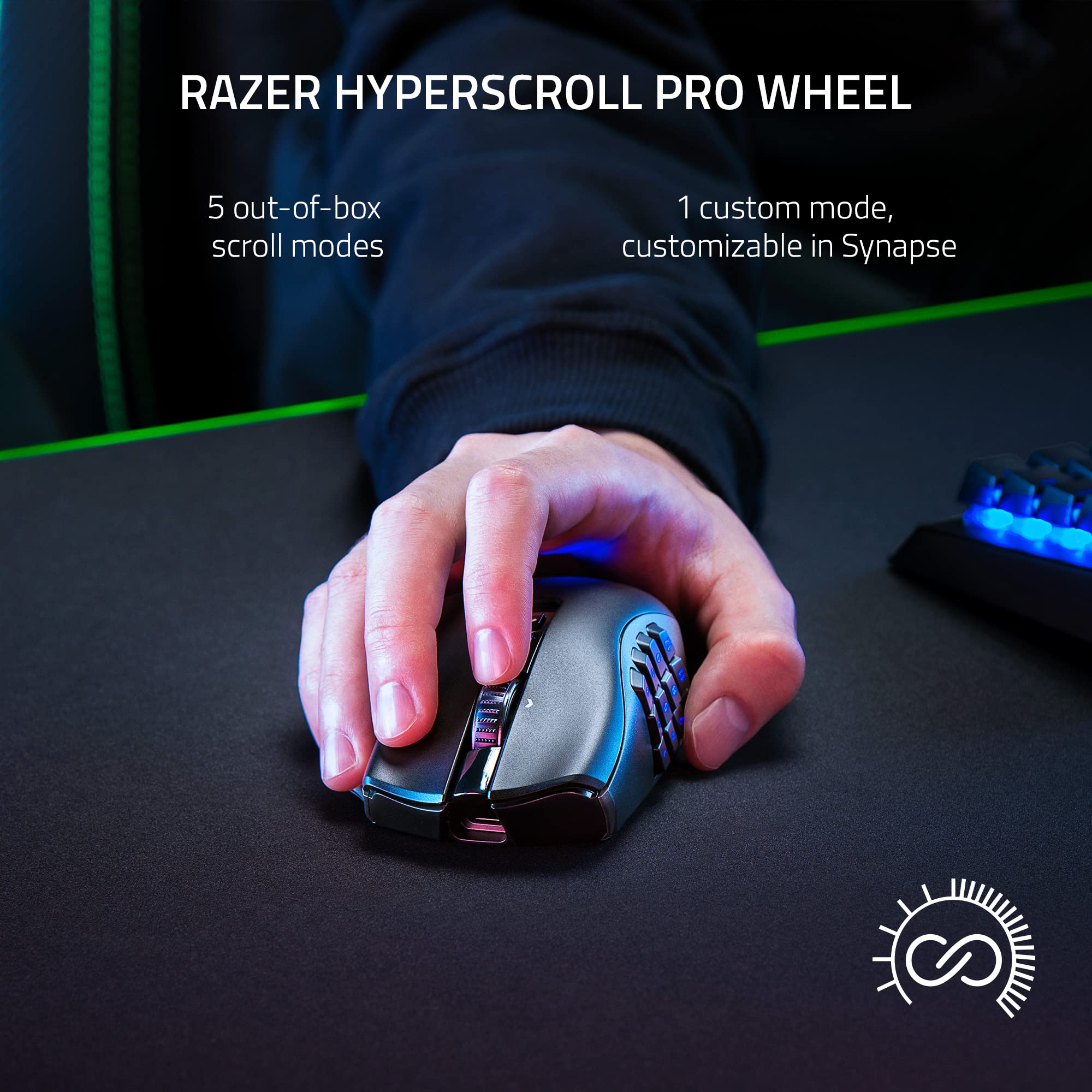 razer-naga-v2-pro-wireless-mmo-gaming-mouse-with-3-swappable-side-plates-30k-dpi image 3
