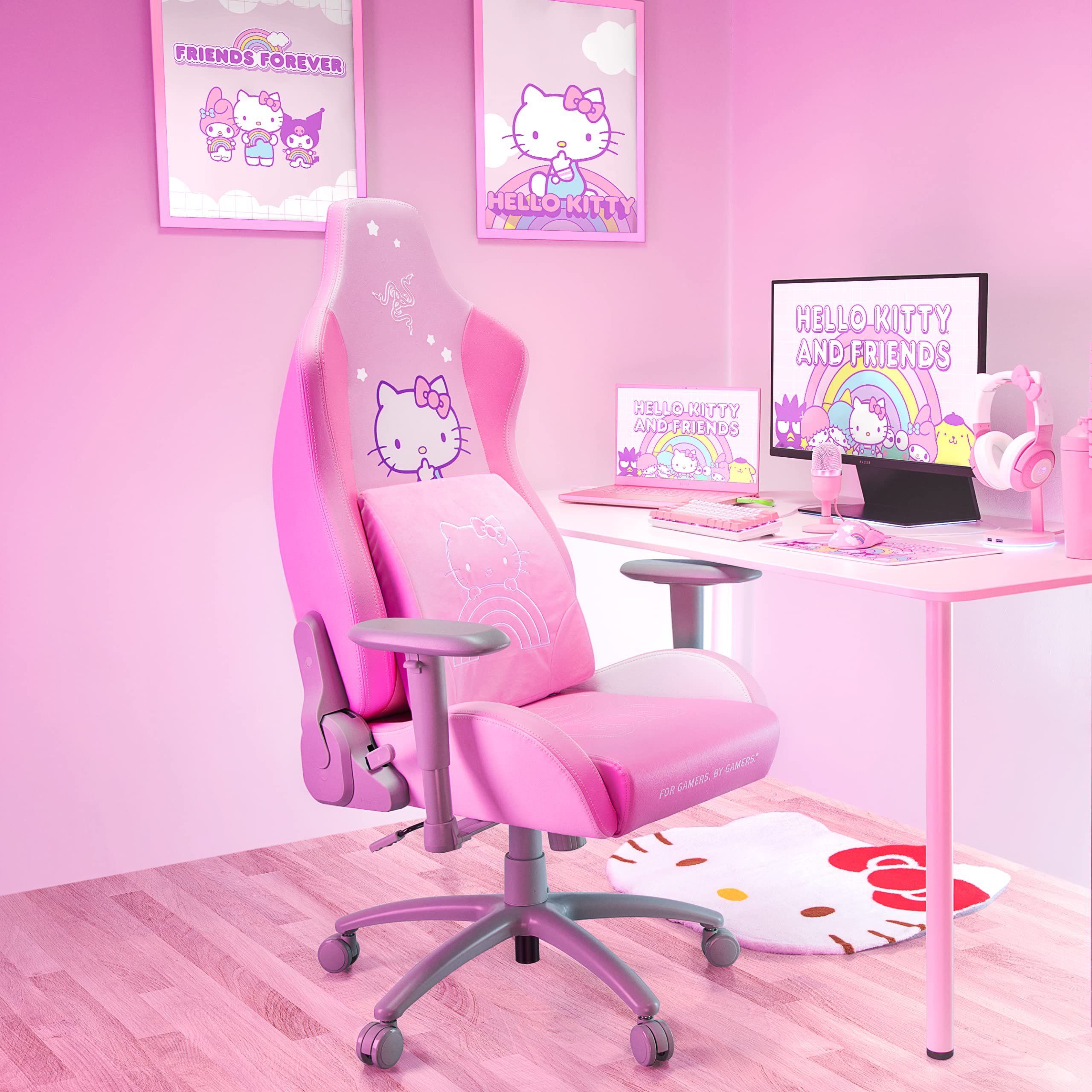 razer-lumbar-cushion-hello-kitty-friends-edition-memory-foam-support-for-gaming- image 5