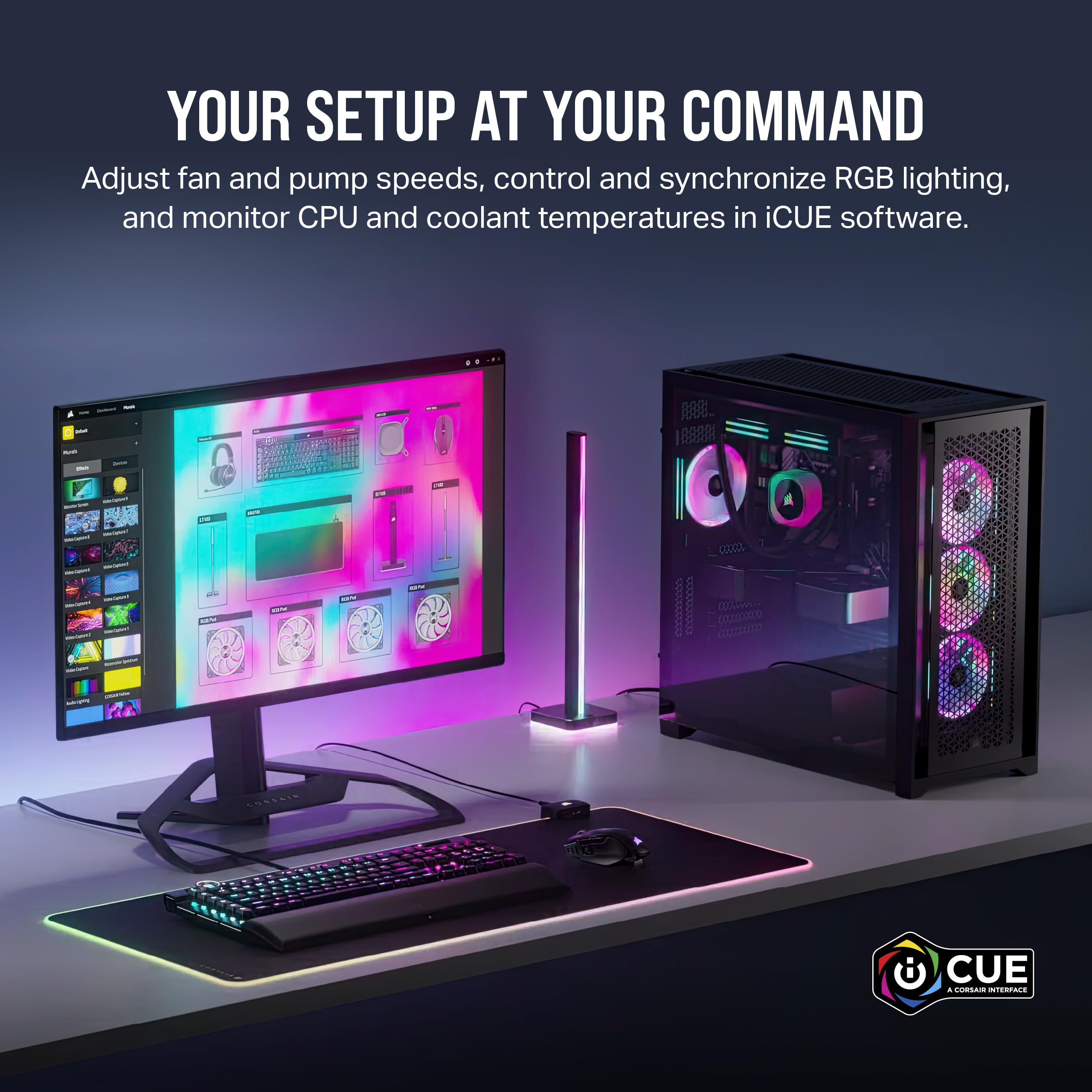 corsair-icue-link-qx120-rgb-120mm-pwm-fan-magnetic-dome-bearing-single-fan-black image 8