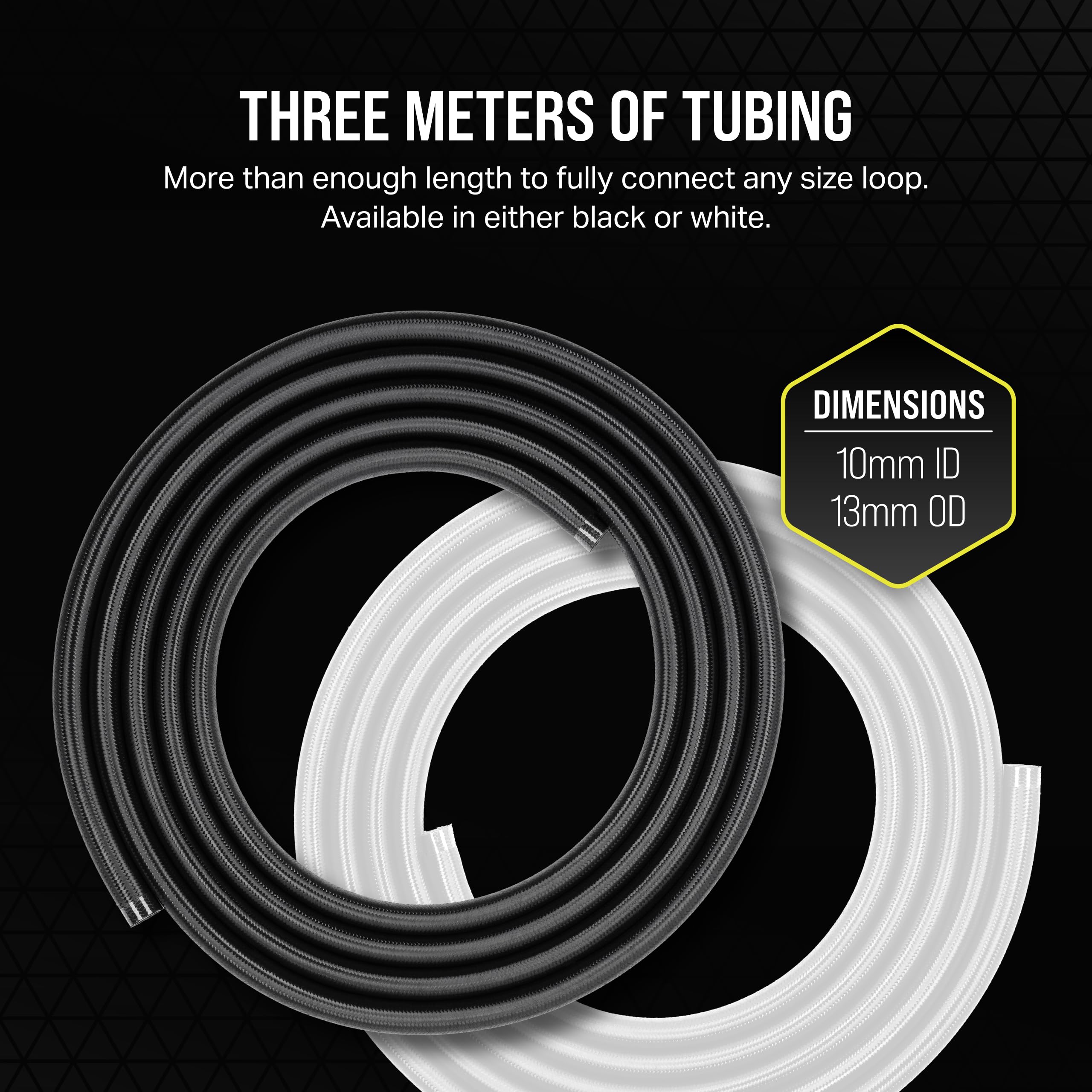 corsair-hydro-x-series-xt-softline-mesh-tubing-3m-epdm-rubber-cut-to-length-whit image 5