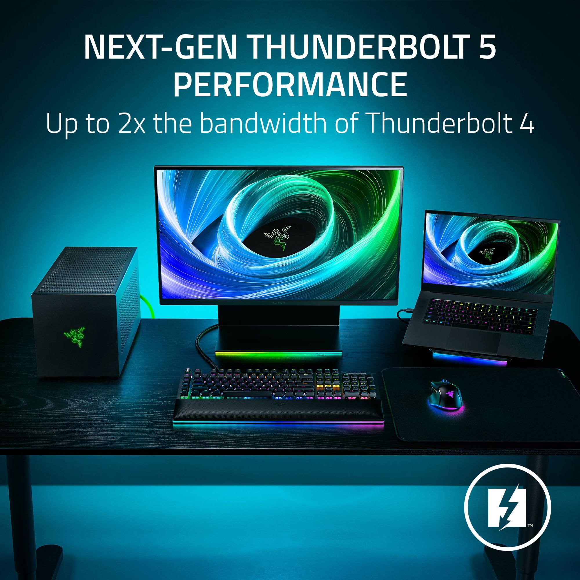 razer-core-x-v2-external-gpu-enclosure-thunderbolt-4-5-usb4-4-slot-140w-pd image 3