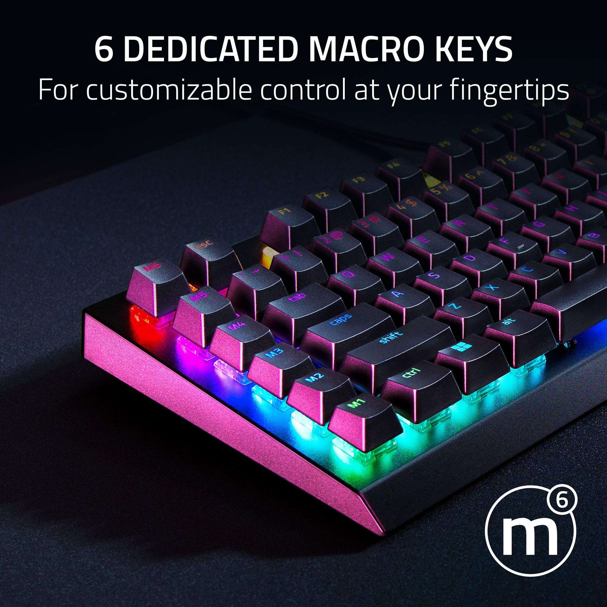 razer-blackwidow-v4-x-mechanical-gaming-keyboard-green-clicky-switches-6-macro-k image 3