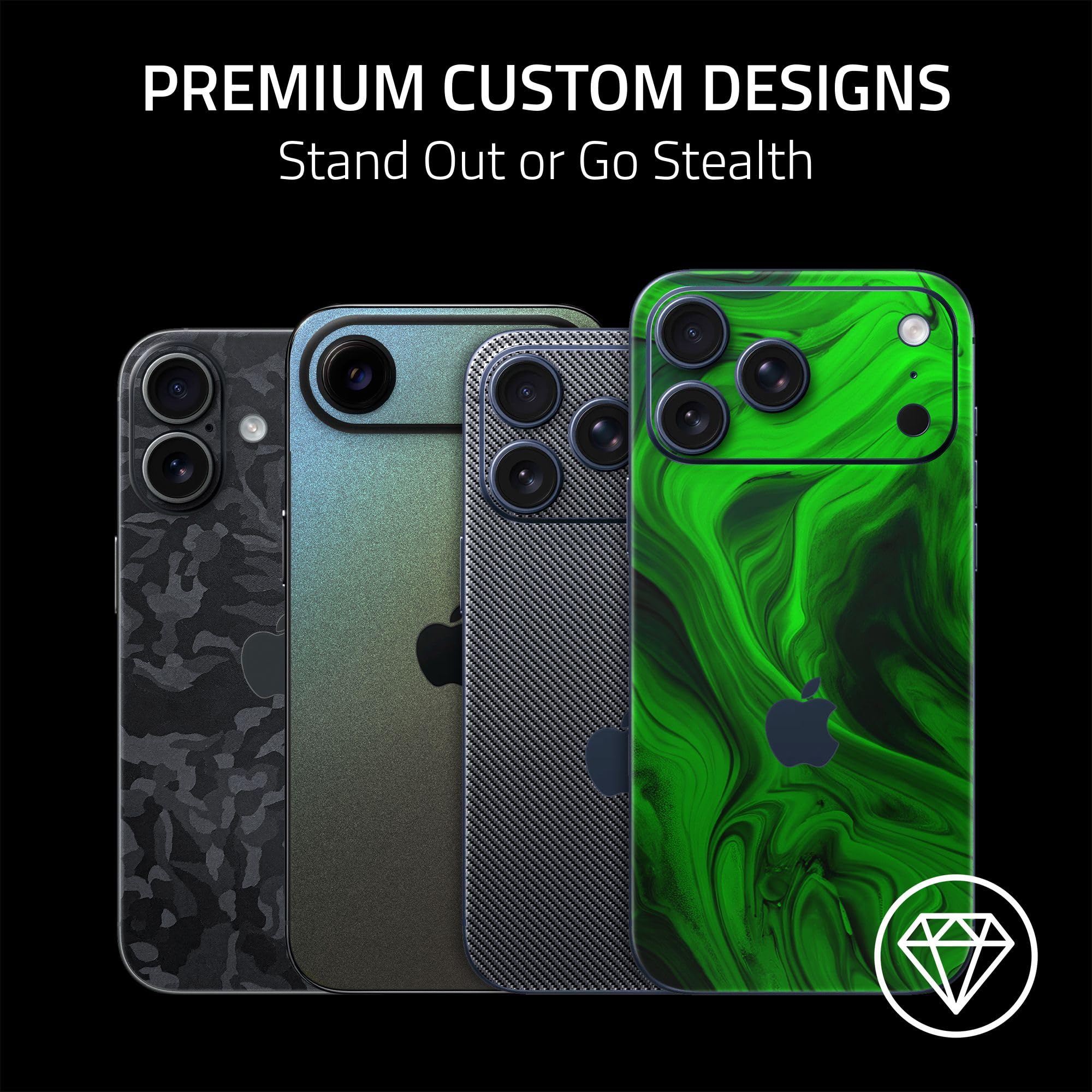 razer-skin-for-iphone-17-pro-max-full-wrap-3m-cast-vinyl-scratch-resistant-dark- image 2