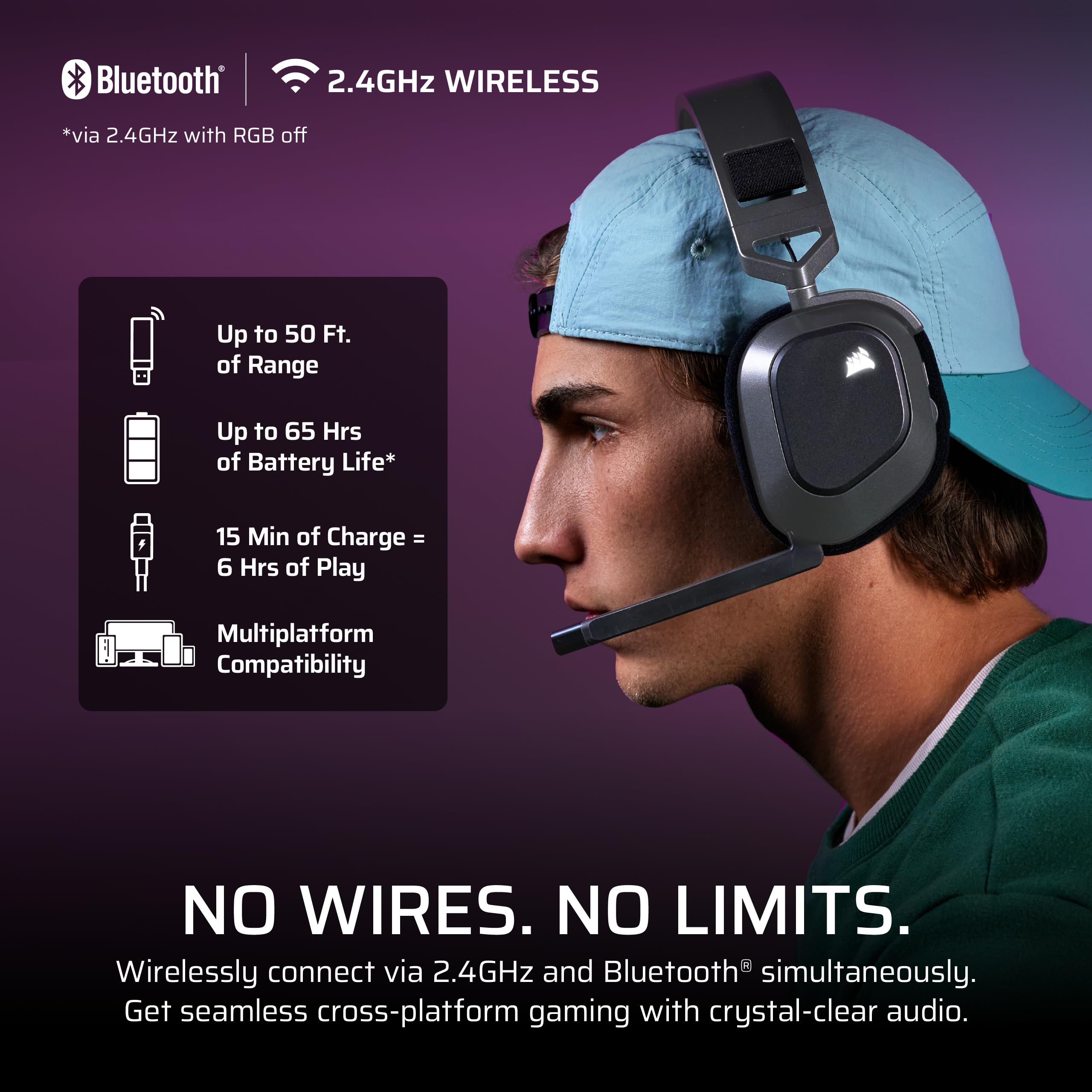 corsair-hs80-max-wireless-gaming-headset-for-xbox-dolby-atmos-bluetooth-65hr-bat image 3
