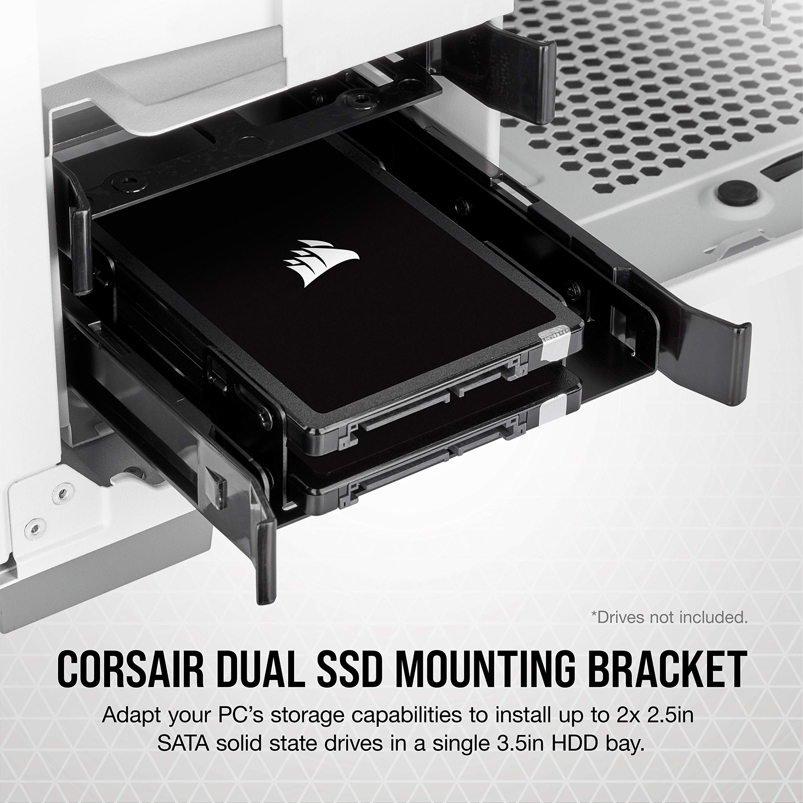 corsair-dual-ssd-mounting-bracket-3-5-to-2-5-internal-drive-bay-adapter image 2