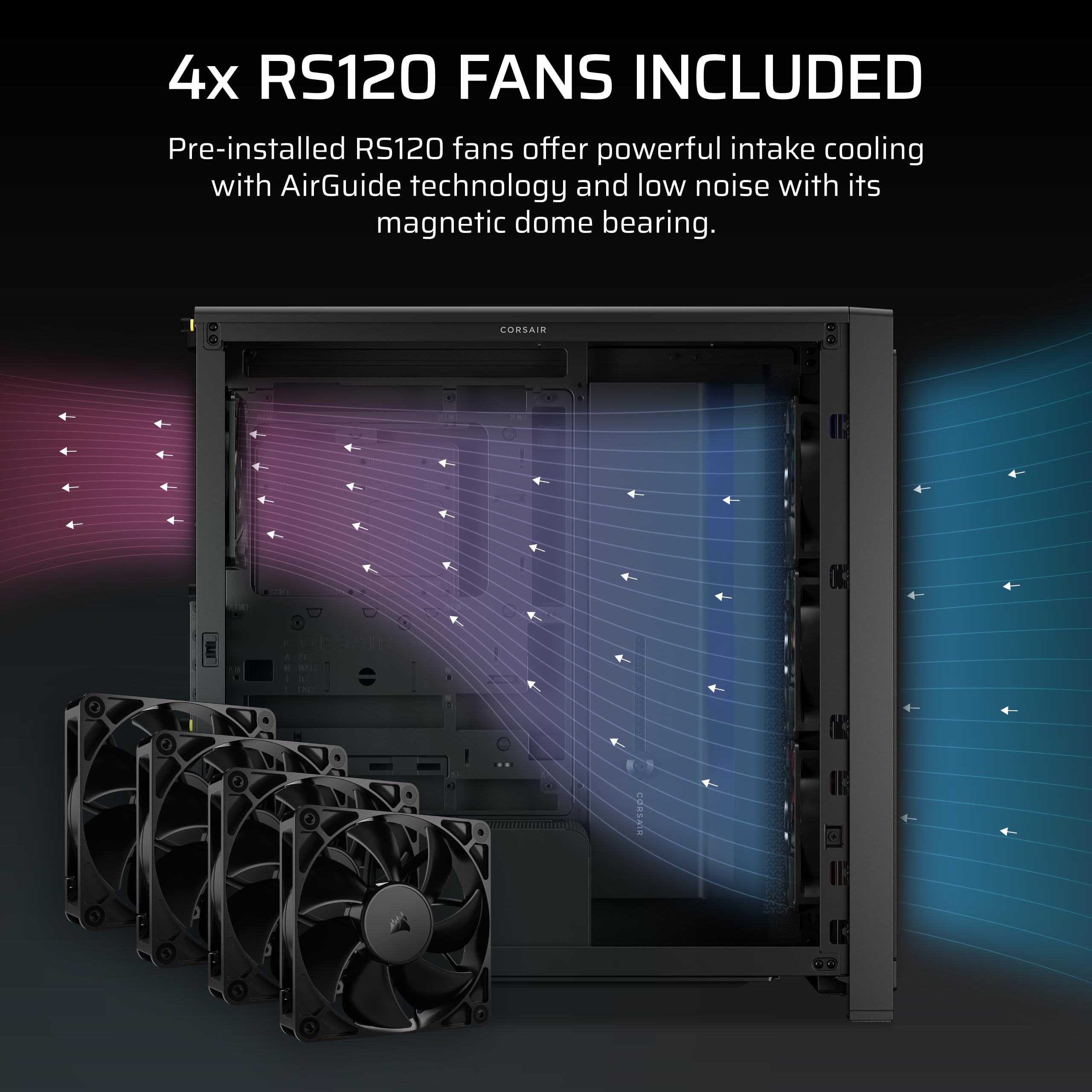 corsair-frame-4000x-rs-modular-mid-tower-atx-pc-case-rgb-front-panel-4x-rs120-pw image 5