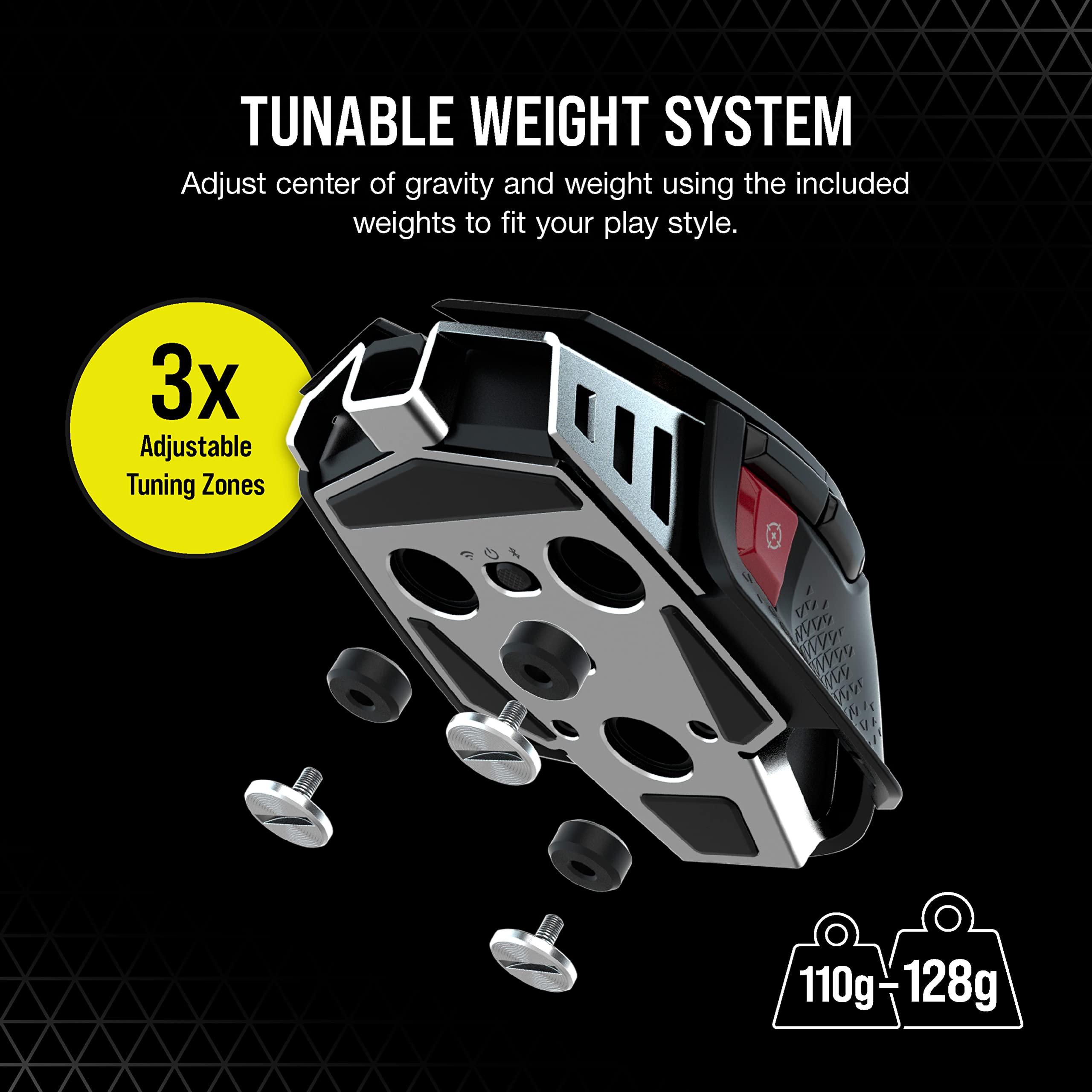 corsair-m65-rgb-ultra-wireless-tunable-fps-gaming-mouse-slipstream-26k-dpi-black image 6
