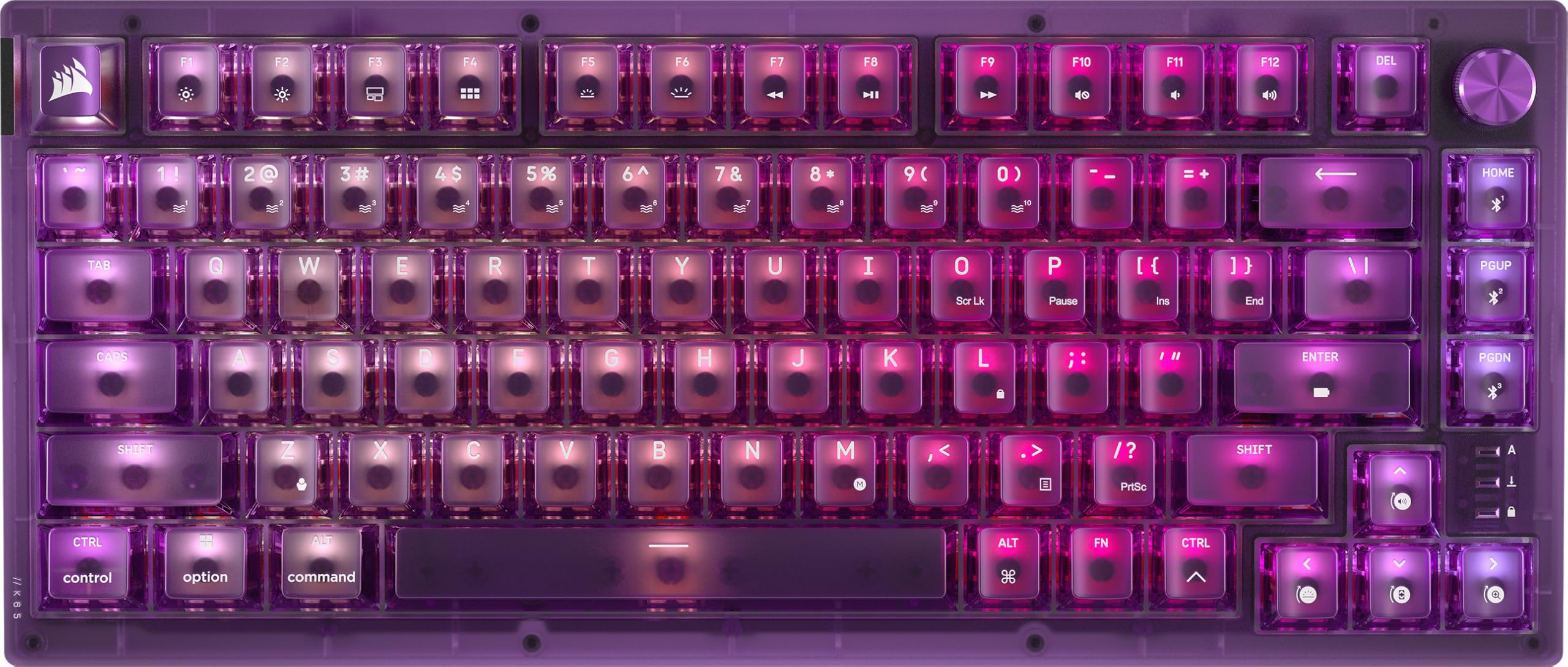 corsair-k65-plus-wireless-75-rgb-hot-swappable-mechanical-gaming-keyboard-atomic image 1